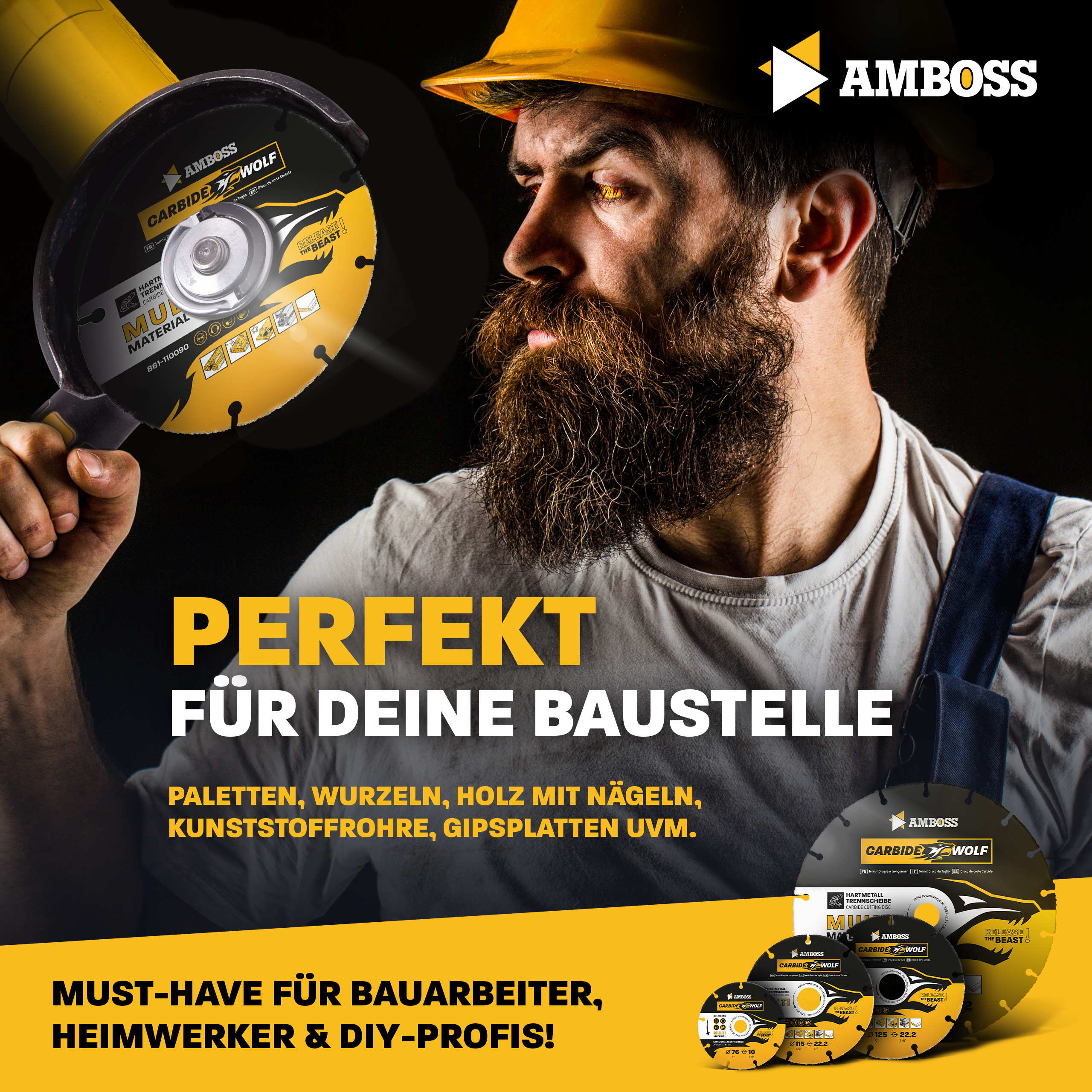 Amboss Carbide Wolf HM Trennscheibe - 76 x 0.8 x 10