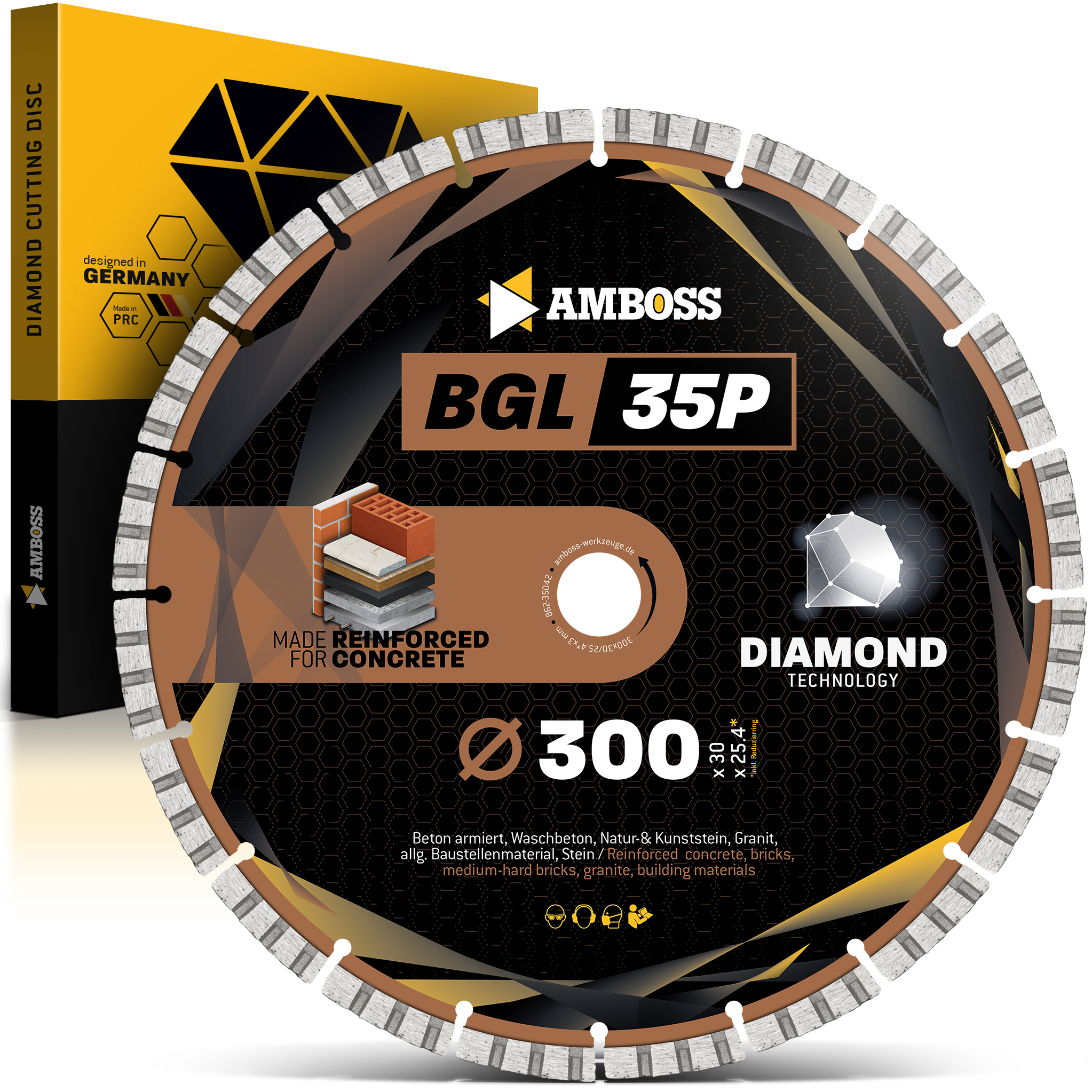 Amboss BGL 35P Diamant Trennscheibe - 300 x 3 x 30