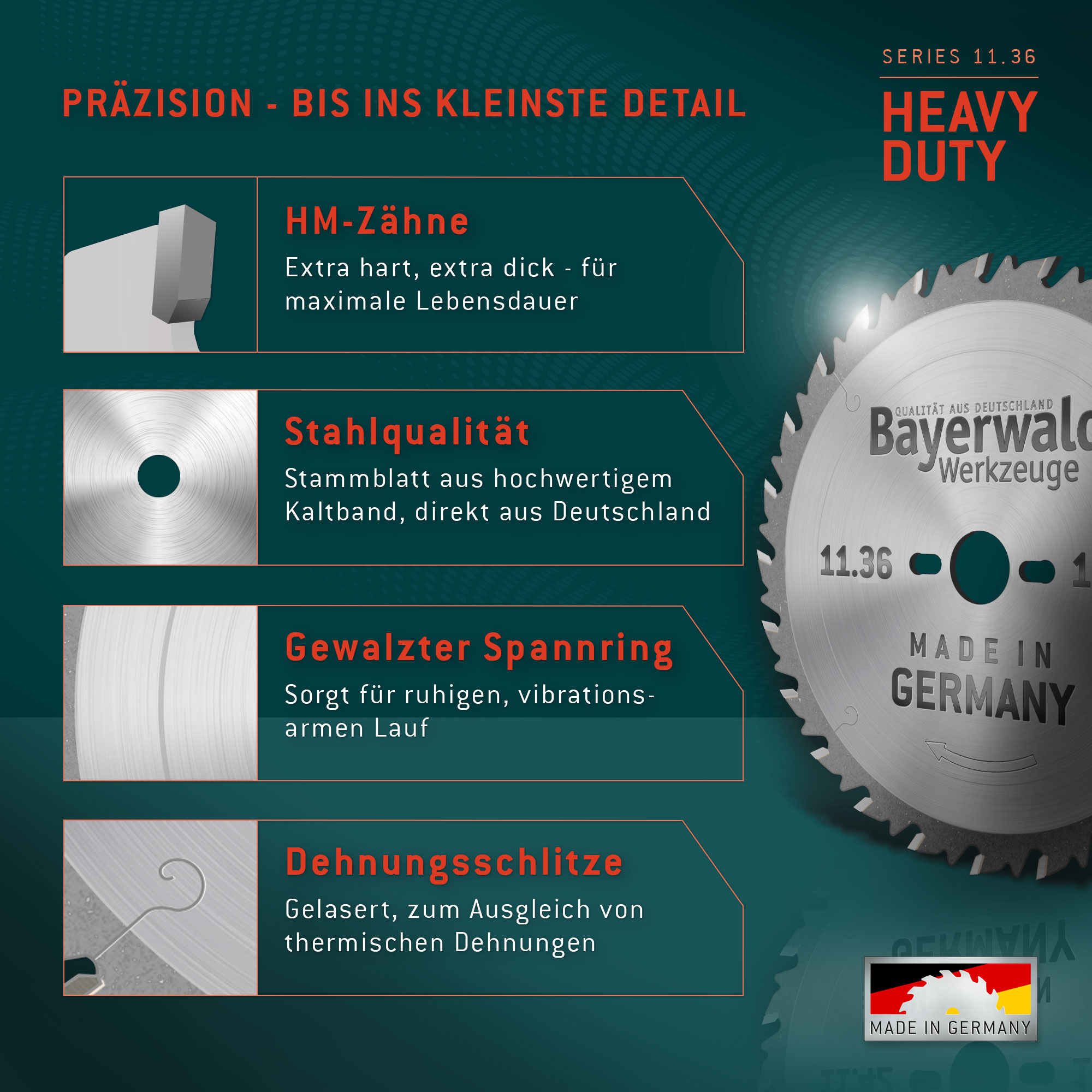 HM Kreissägeblatt - 355 x 2.6/2.0 x 30 Z36 WZ