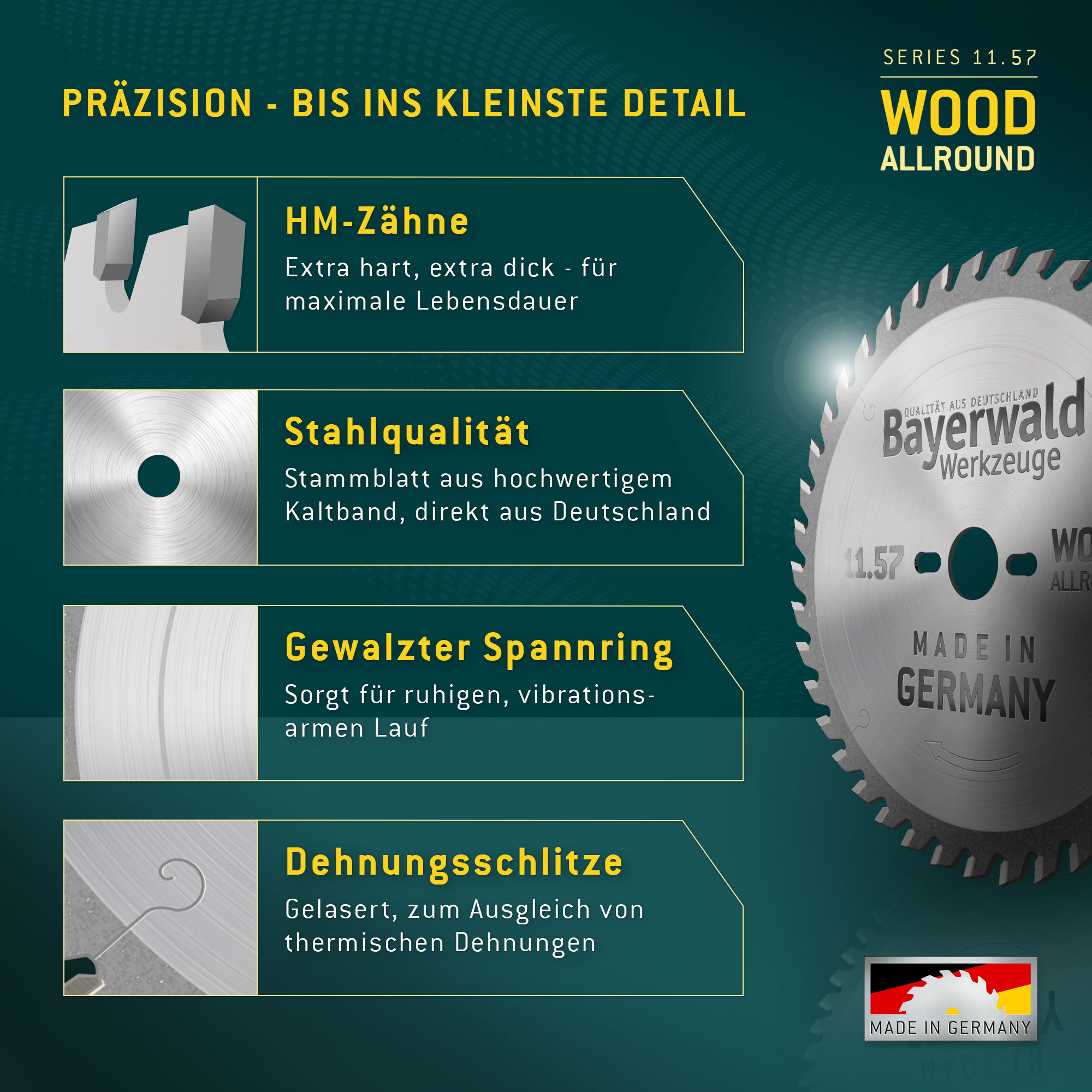 HM Kreissägeblatt - 165 x 1.8/1.2 x 20 Z36 WZ
