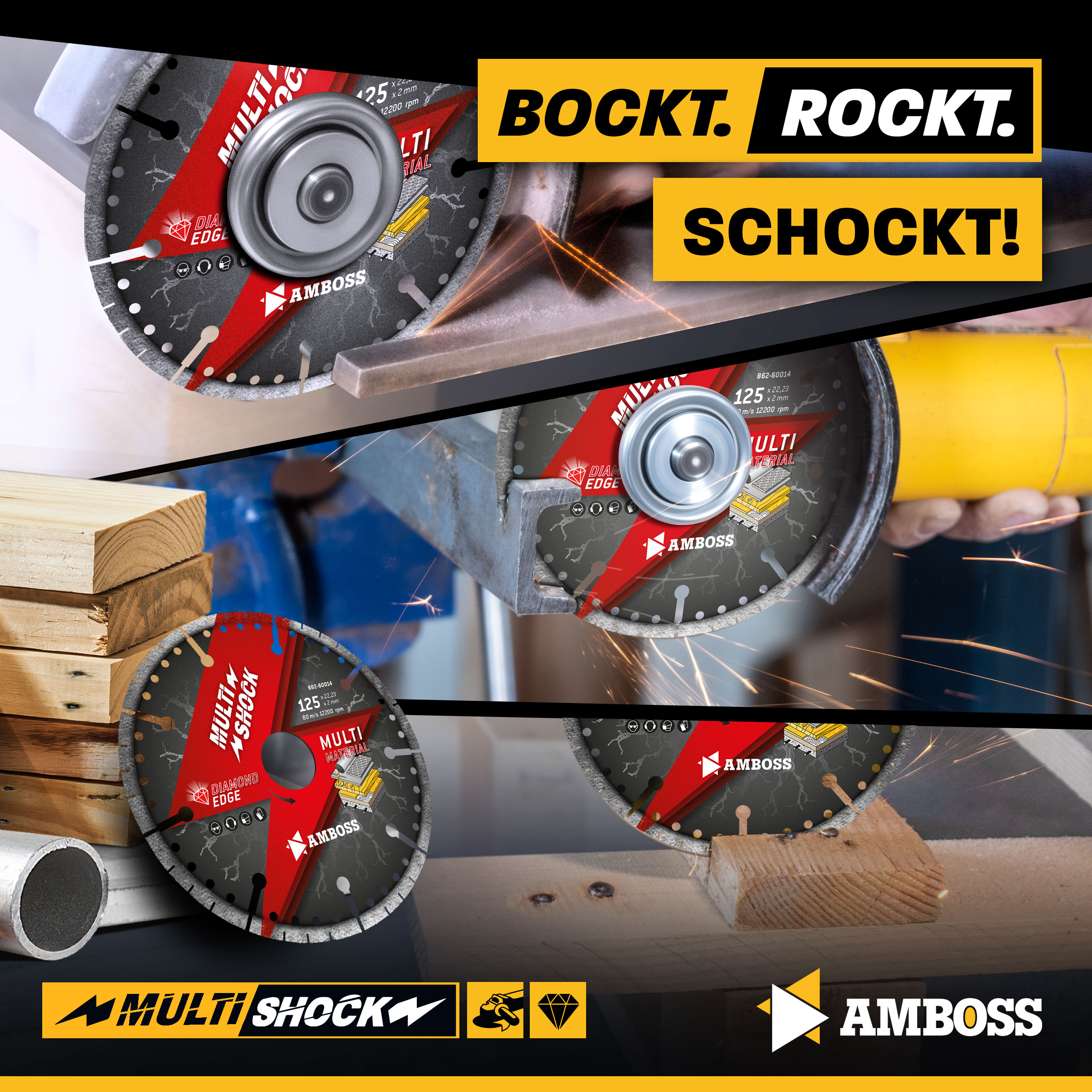 Amboss MultiShock Diamant Trennscheibe - 125 x 2.2 x 22.2