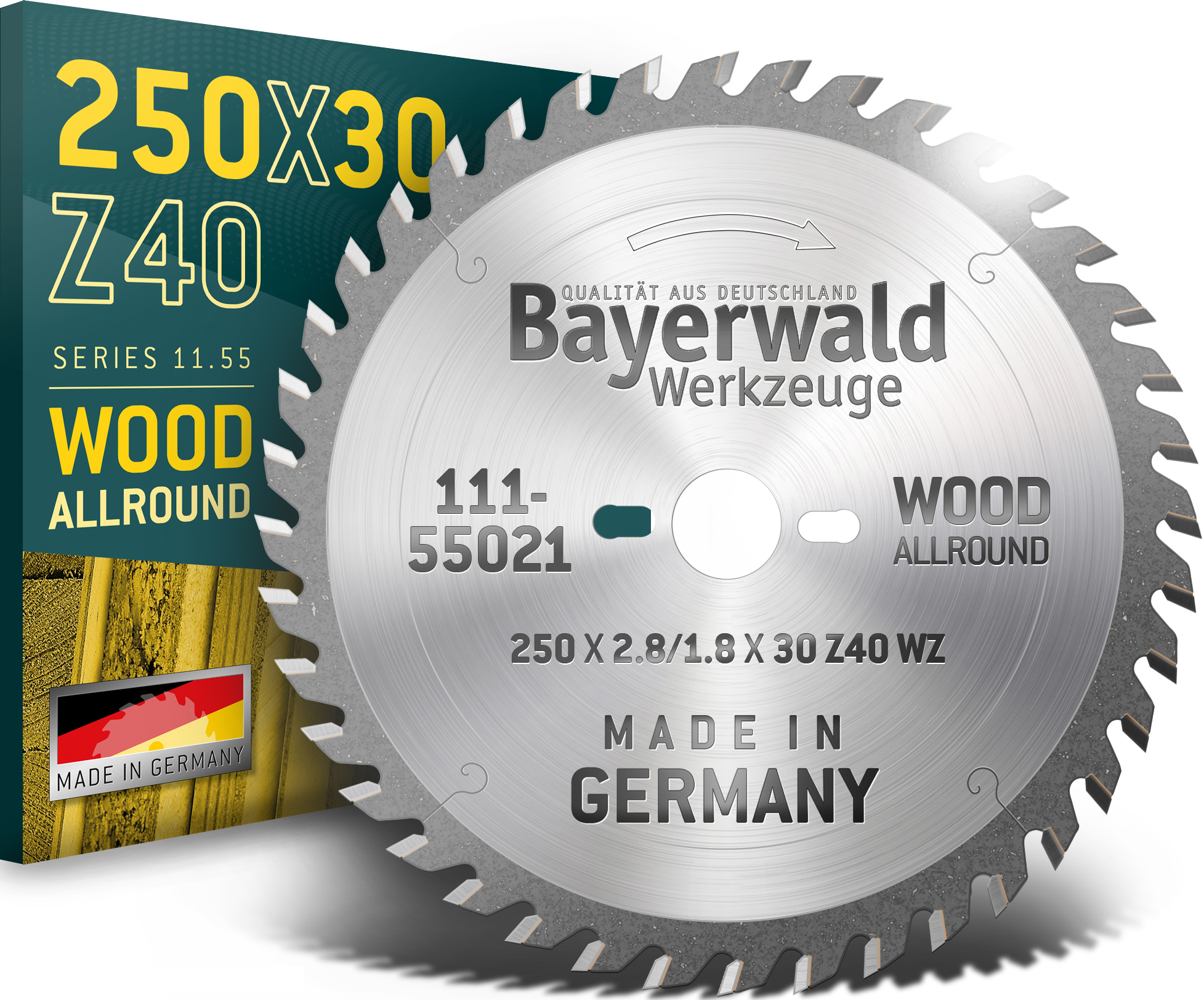 HM Kreissägeblatt - 250 x 2.8/1.8 x 30 Z40 WZ