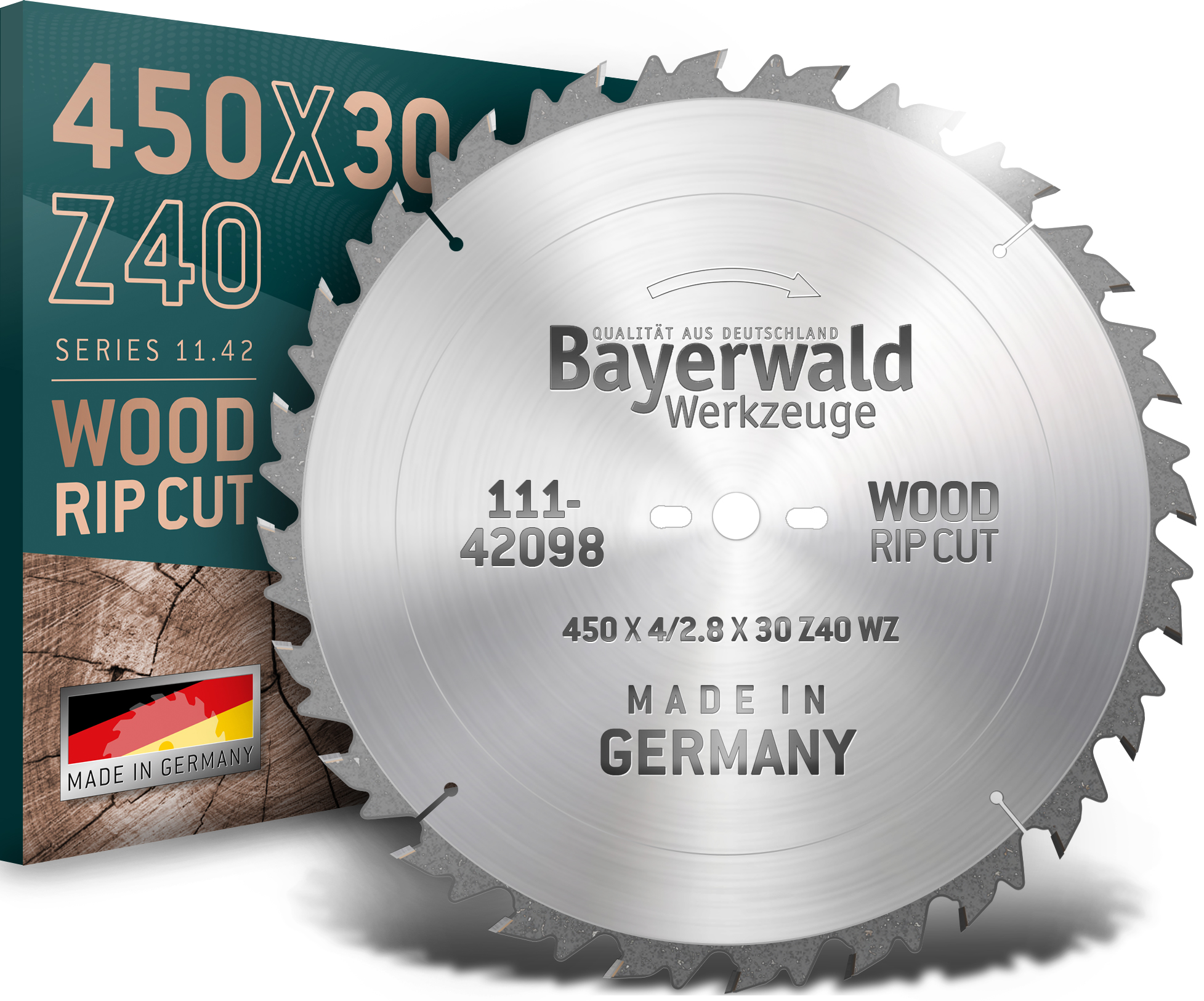 HM Kreissägeblatt - 450 x 4/2.8 x 30 Z40 WZ