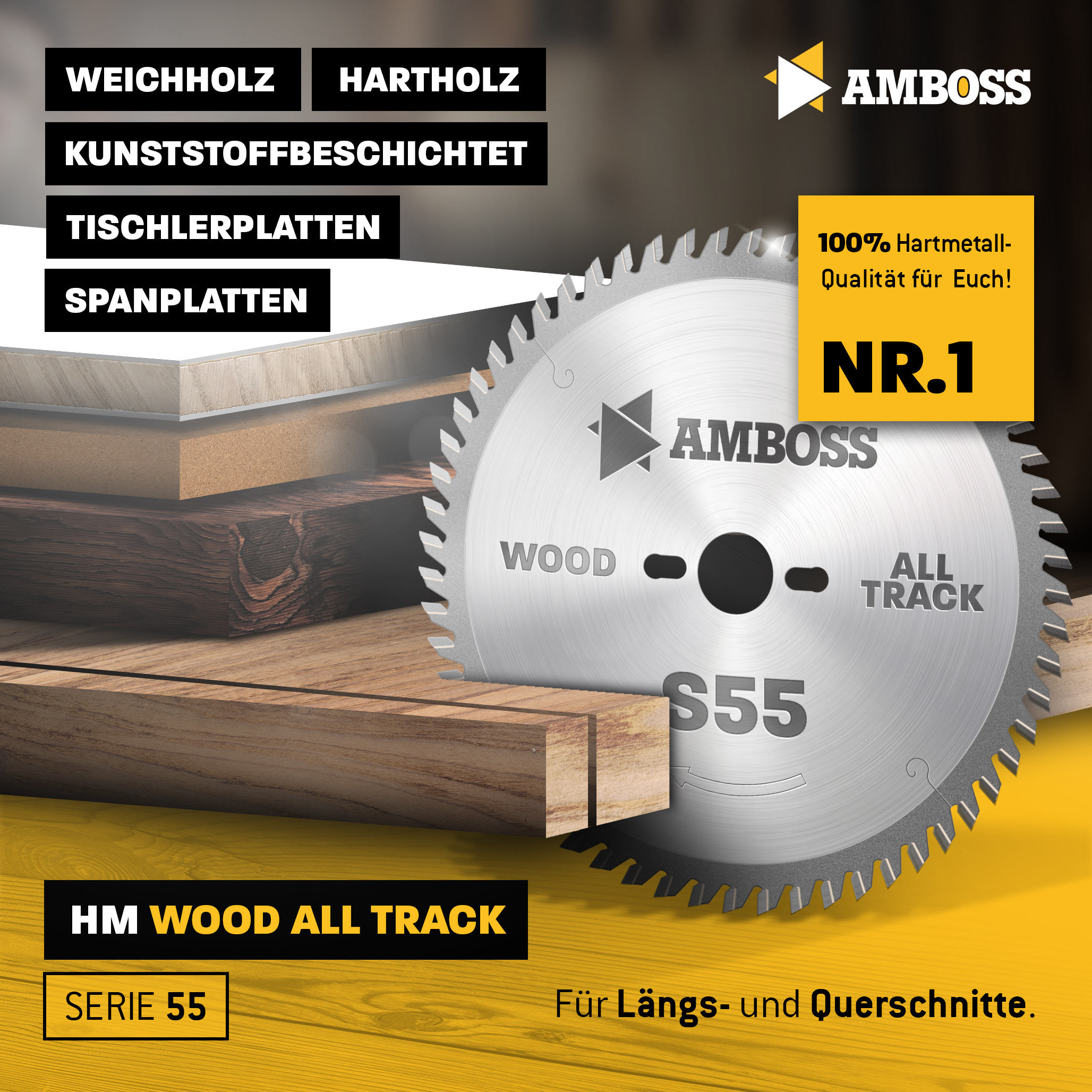 HM Kreissägeblatt - 254 x 2.8/1.8 x 30 Z60 WZ