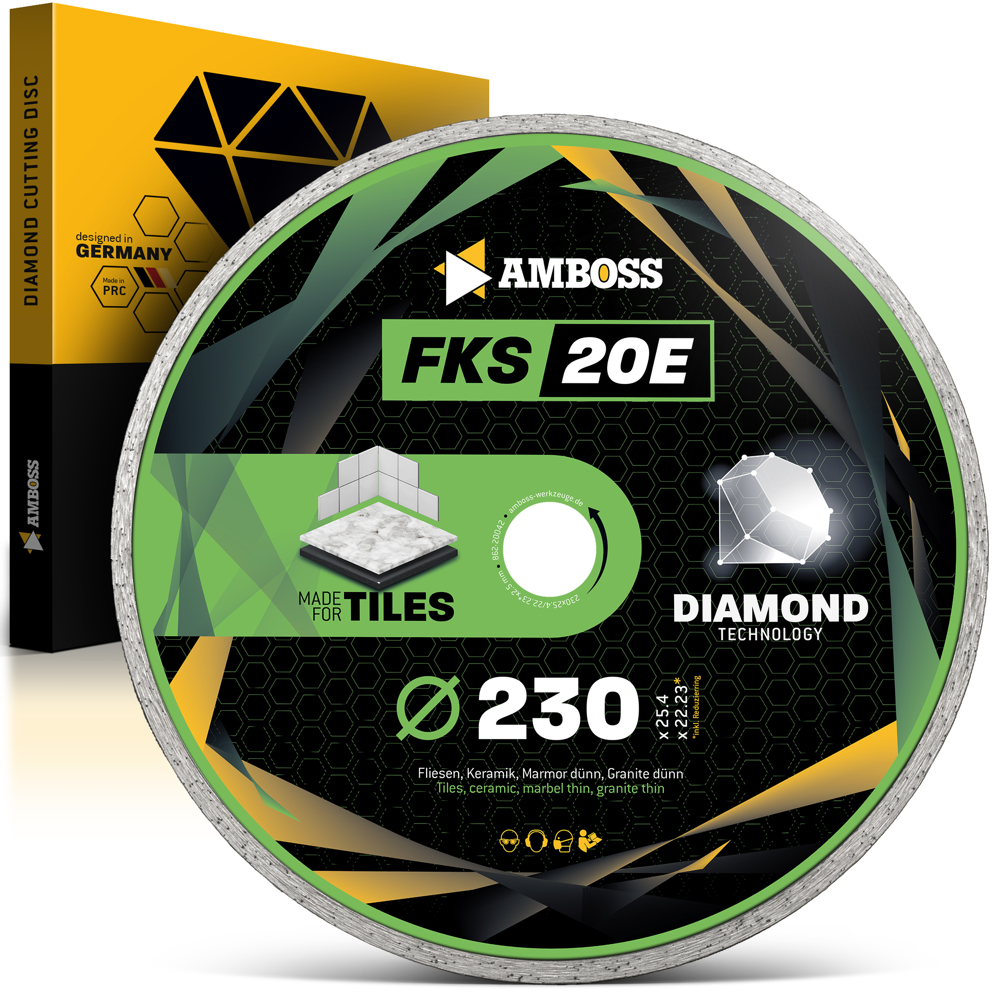 Amboss FKS 20E Diamant Trennscheibe 230mm x 2.5 x 25.4