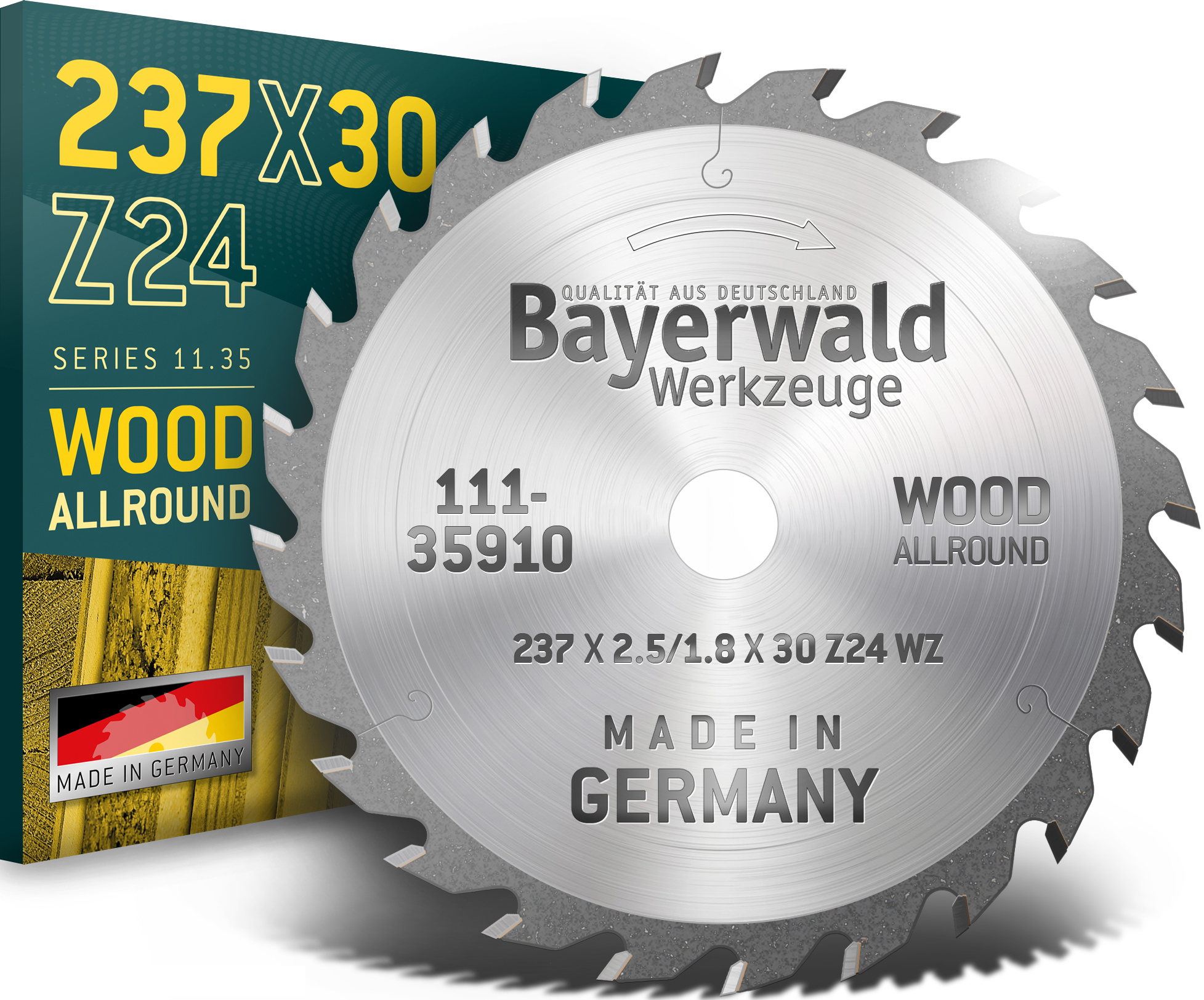 HM Kreissägeblatt - 237 x 2.5/1.8 x 30  Z24 WZ