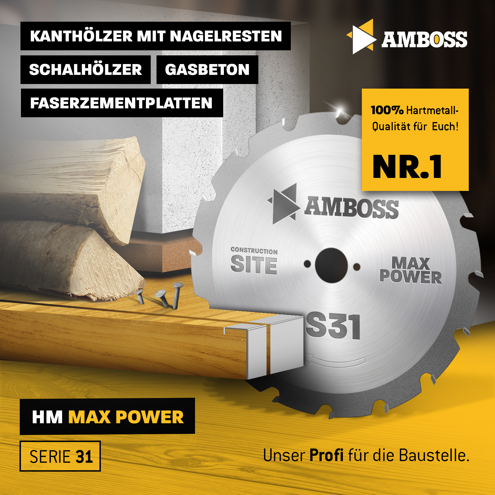 HM Kreissägeblatt - 400 x 4/2.5 x 30 Z28 FWF