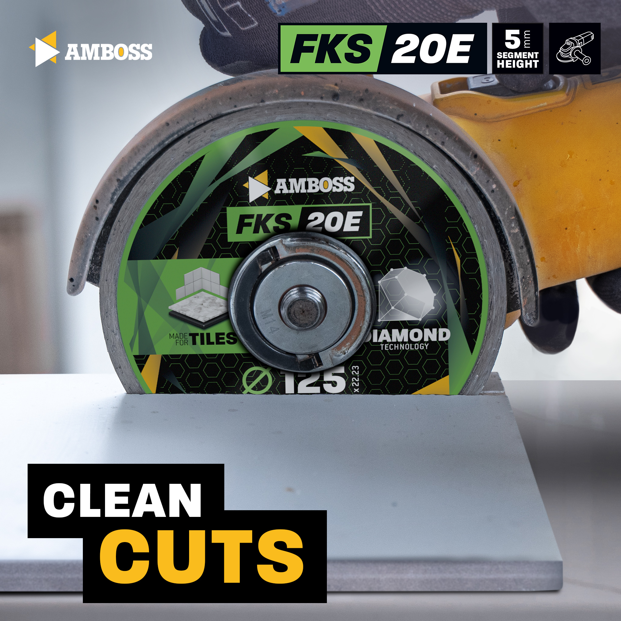 Amboss FKS 20E Diamant Trennscheibe 180mm x 2.2 x 25.4