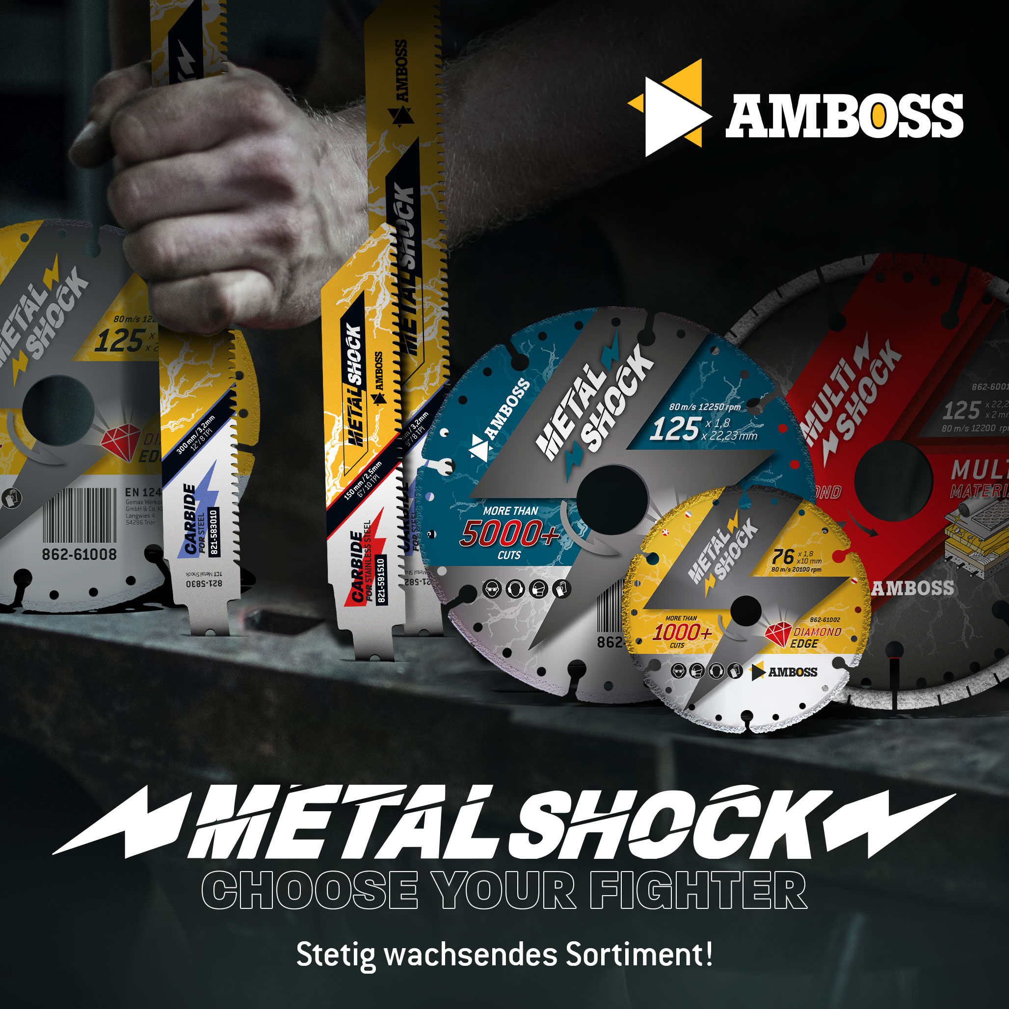 Amboss MultiShock Diamant Trennscheibe - 125 x 2.2 x 22.2