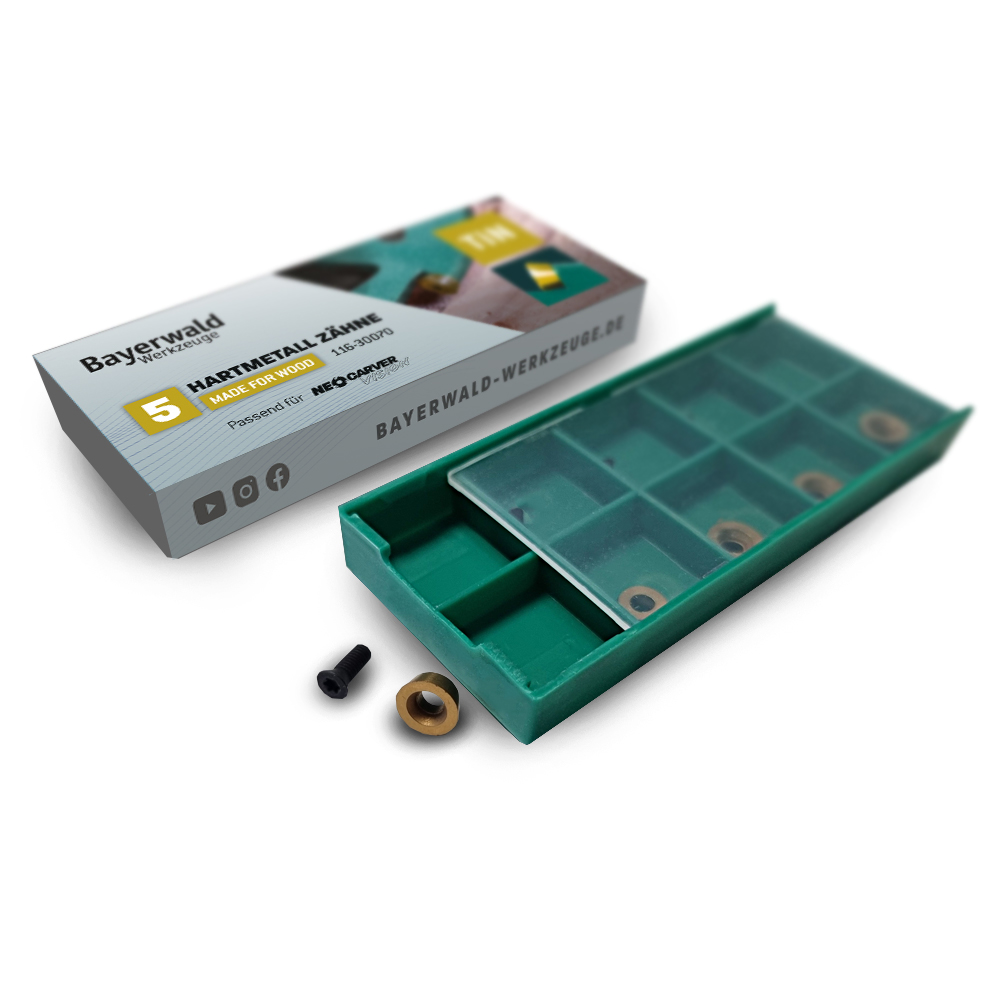 Bayerwald NeoCarver Ersatzzähne (5 Stck.) für Holz