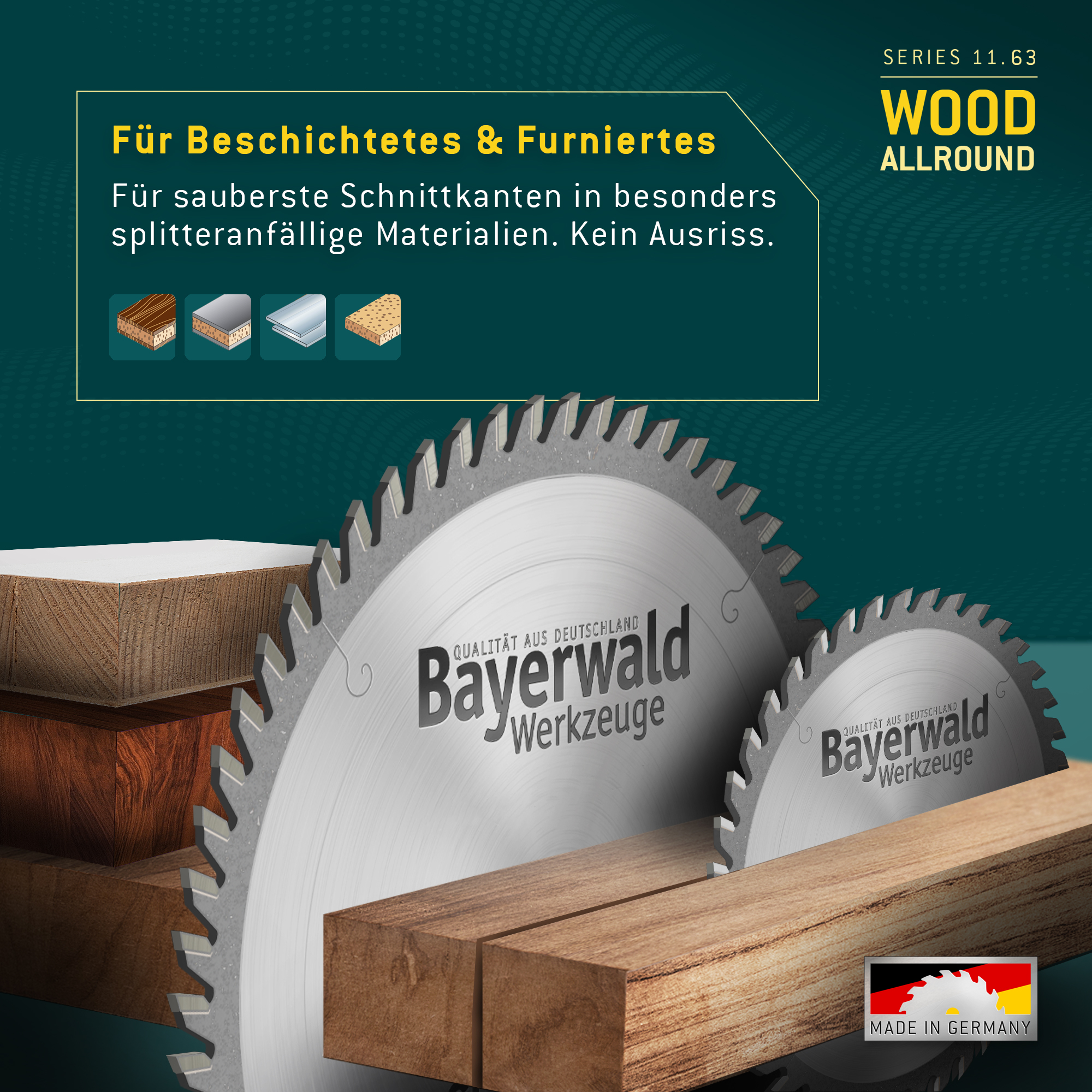 HM Kreissägeblatt - 303 x 3.2/2.2 x 30 Z60 HDF pos.
