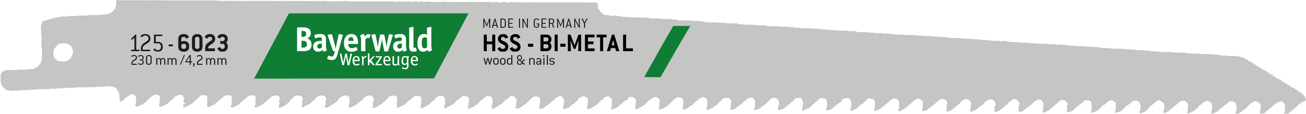 5x Bayerwald Werkzeuge Säbelsägeblatt Länge 230 mm