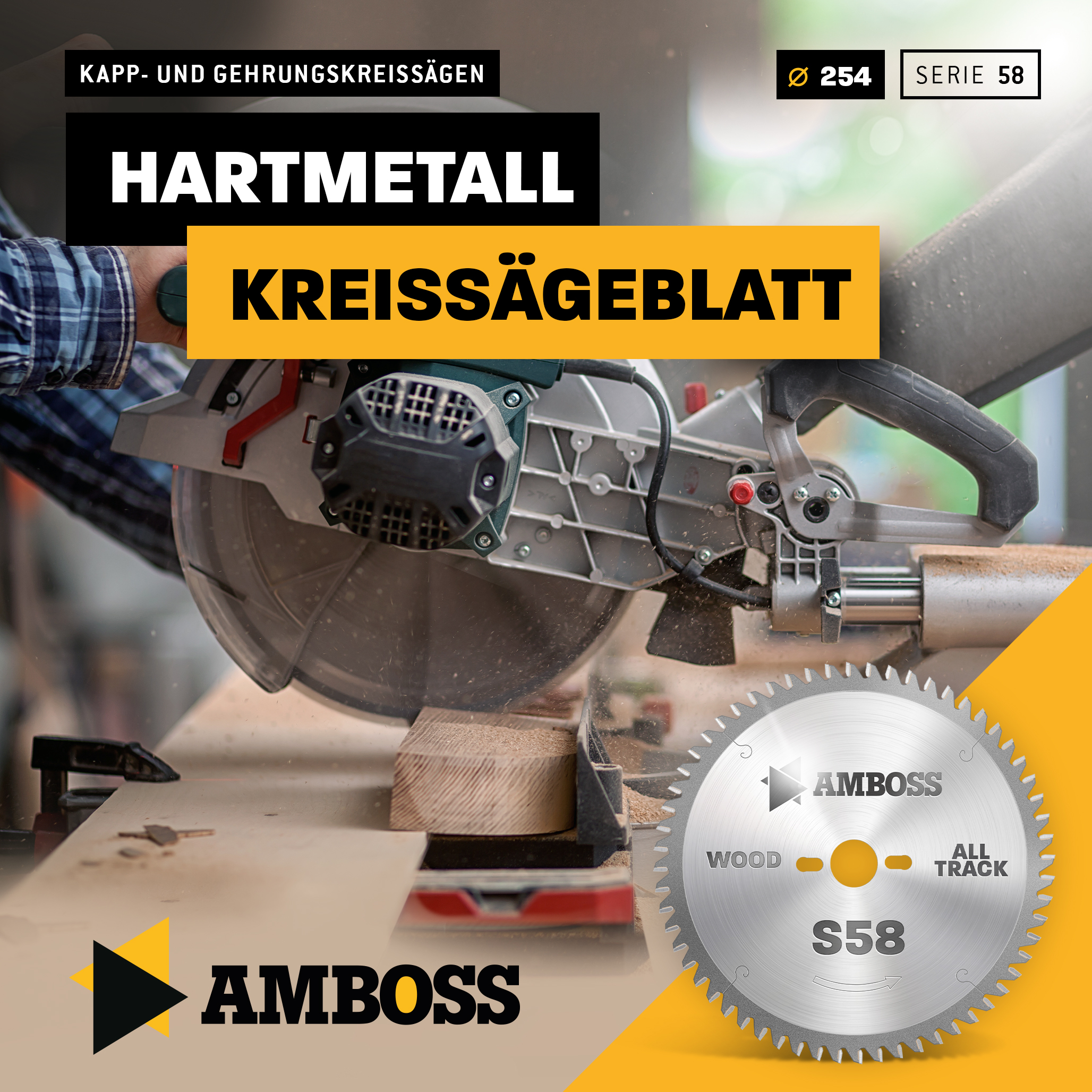 HM Kreissägeblatt - 254 x 2.8/1.8 x 30 Z48 WZ neg.