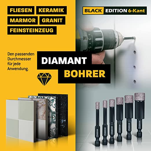 Amboss Black Edition Diamant Bohrer 8 mm