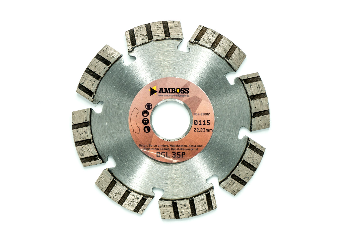 Amboss BGL 35P Diamant Trennscheibe - 115 x 2.4 x 22.2