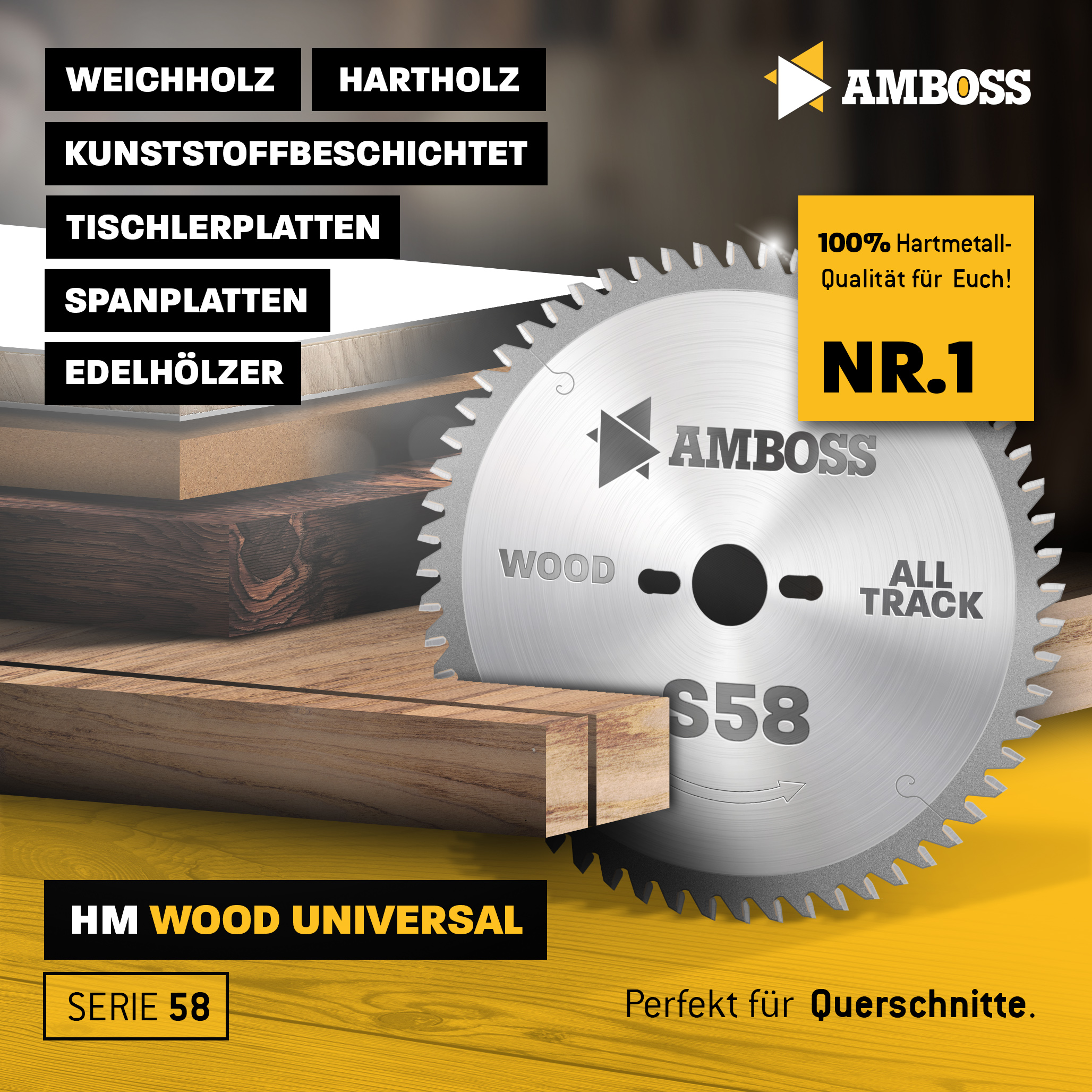 HM Kreissägeblatt - 254 x 2.8/1.8 x 30 Z48 WZ neg.