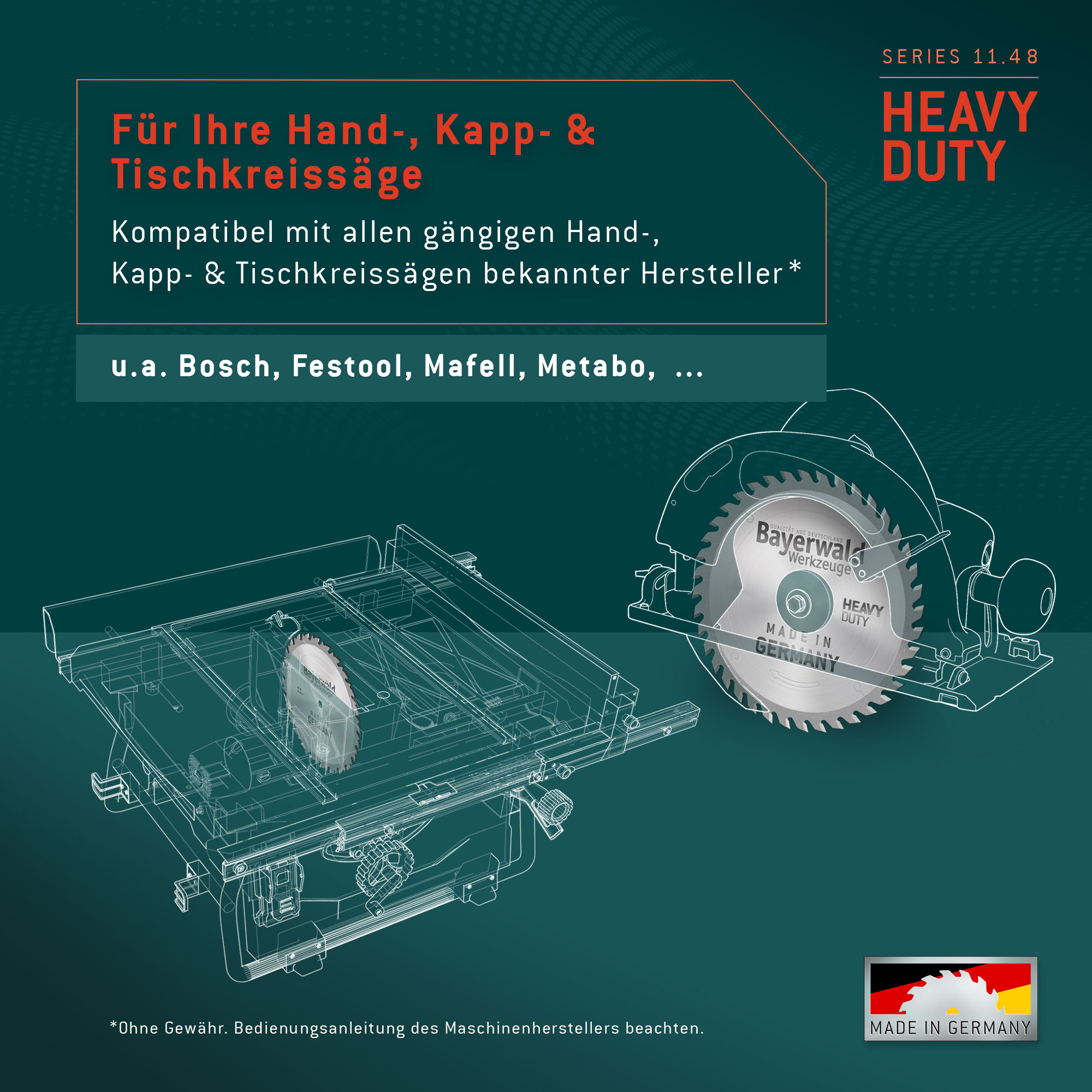 HM Kreissägeblatt - 156 x 2/1.4 x 12.7 Z40 WWF
