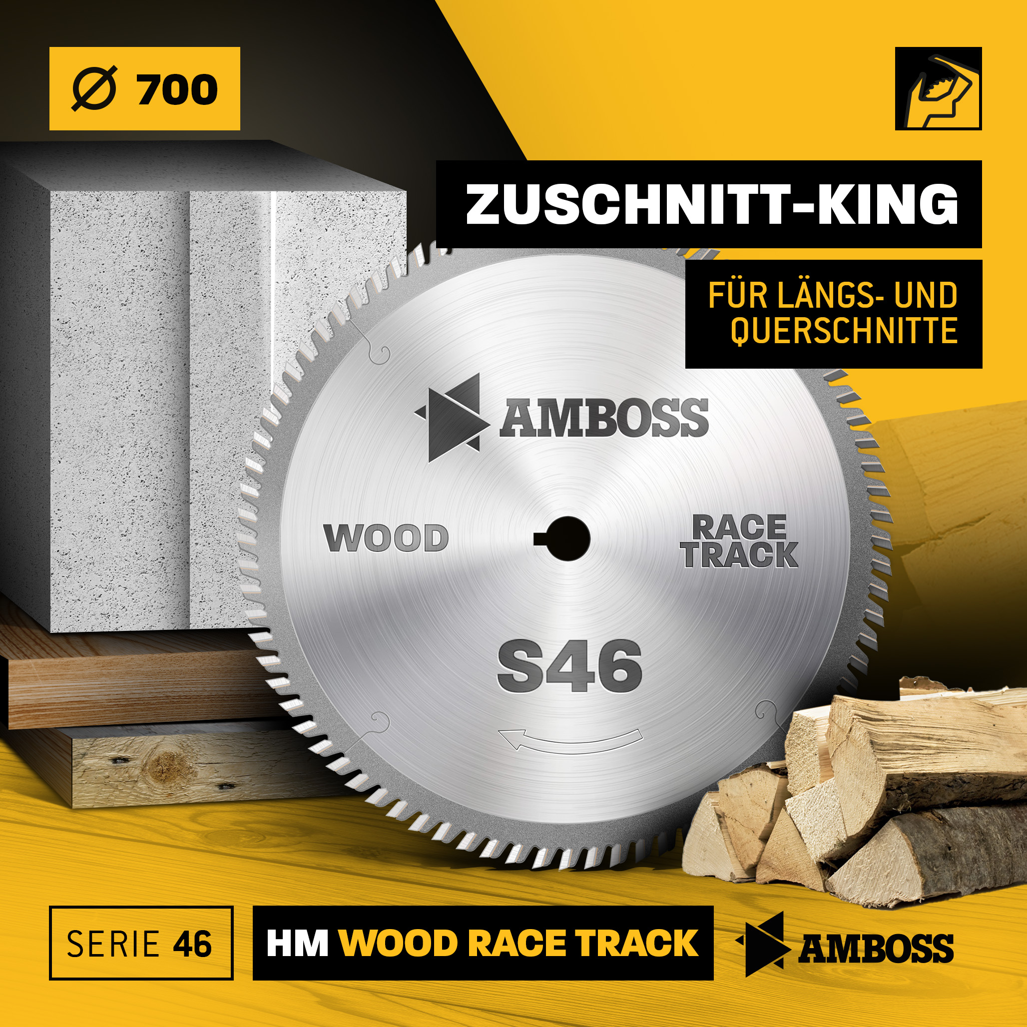 HM Kreissägeblatt - 700 x 4/3.0 x 30 Z84 WZ