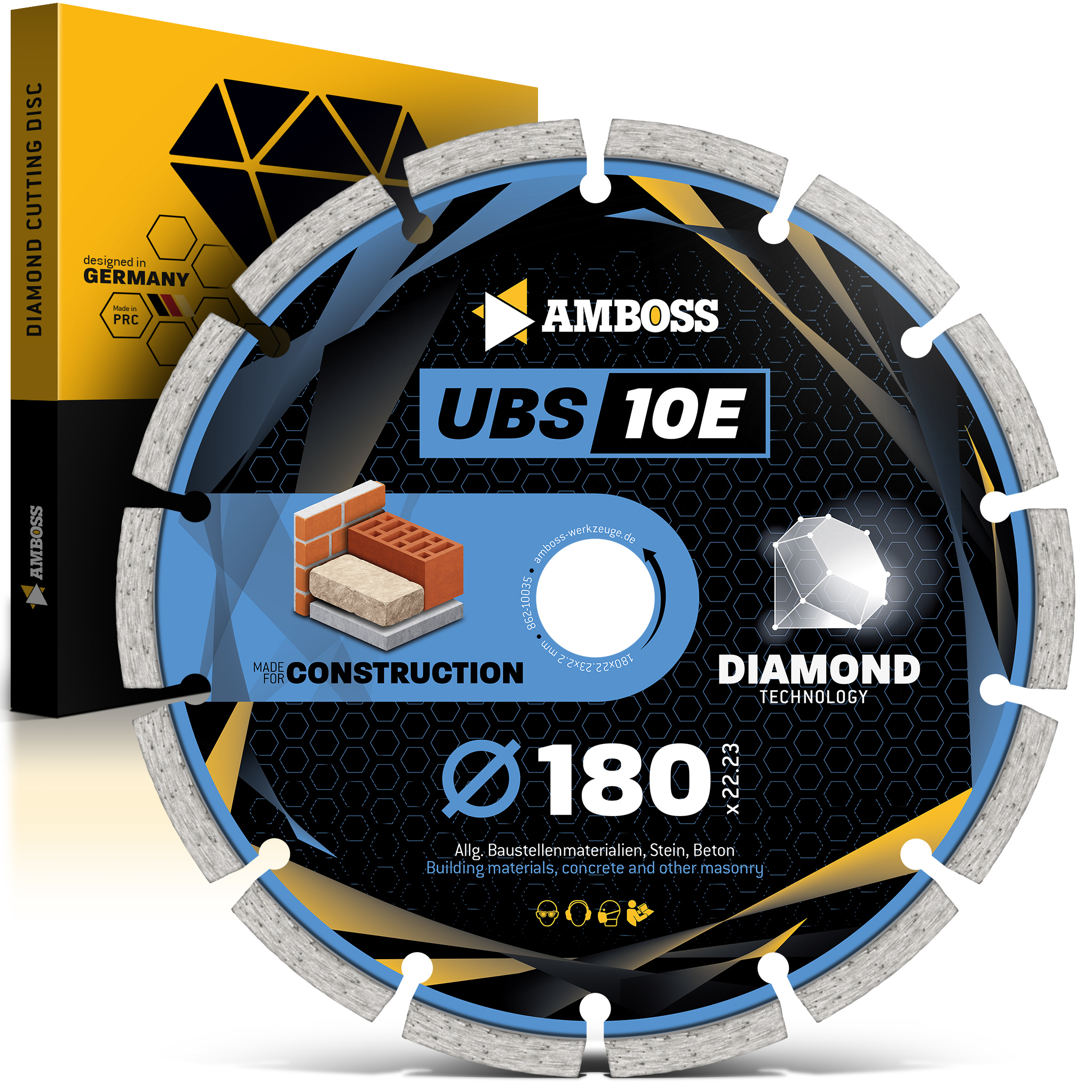 Amboss UBS 10E Diamant Trennscheibe - 180 x 2.2 x 22.2