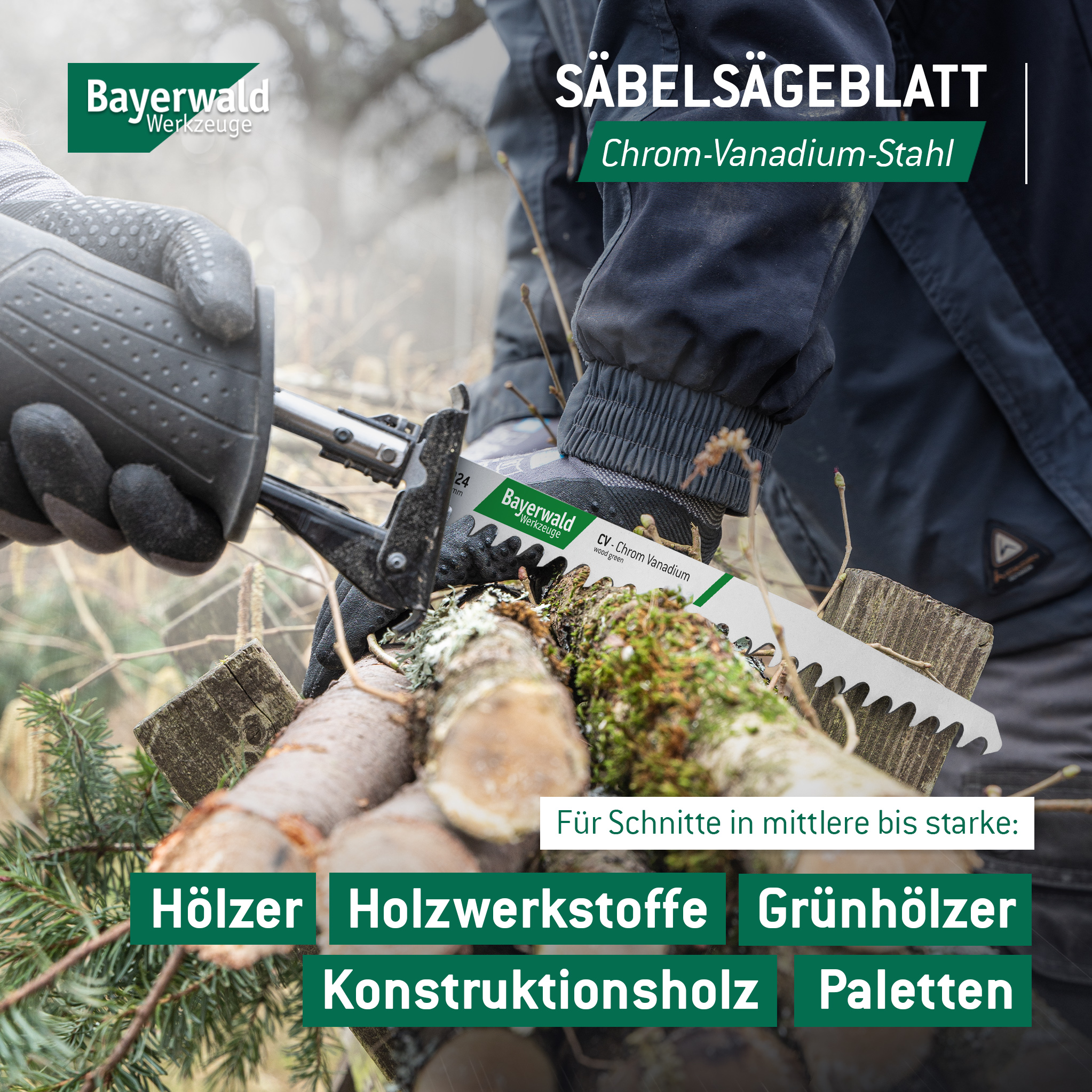5x Bayerwald Werkzeuge Säbelsägeblatt Länge 230 mm
