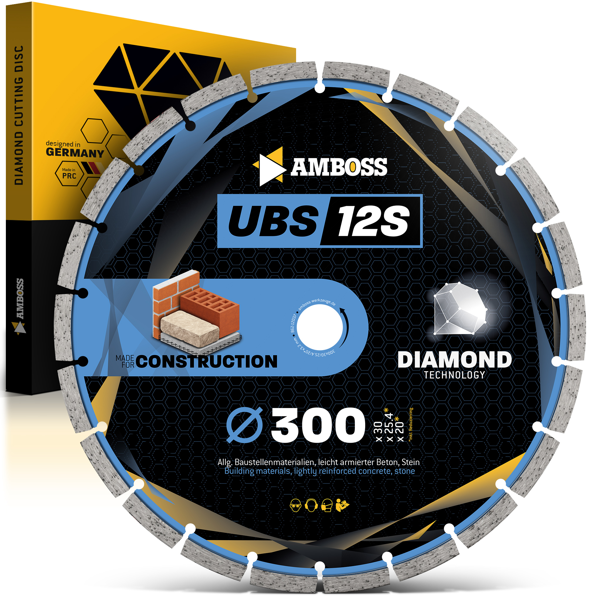Amboss UBS 12S Diamant Trennscheibe - 300 x 3.2 x 30
