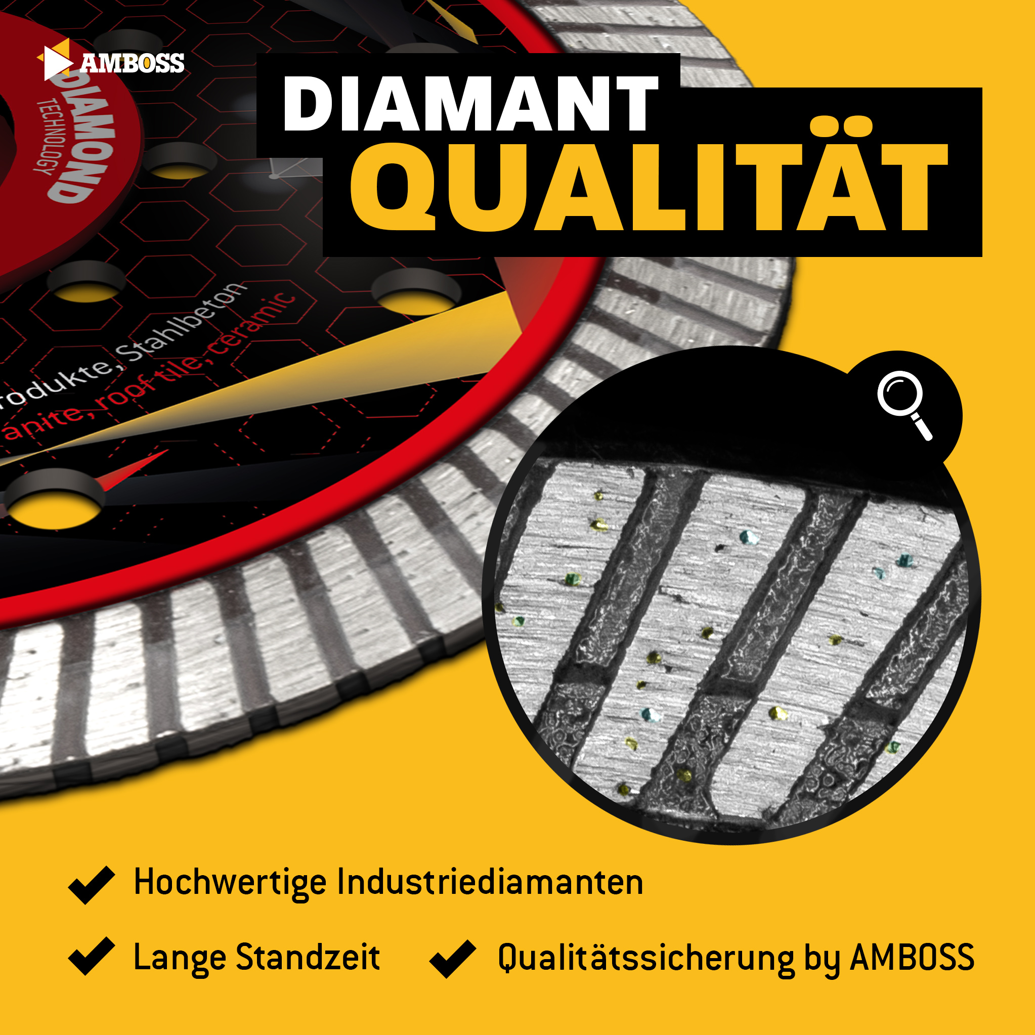 Amboss GBS 36R Diamant Trennscheibe - 125 x 2 x 22.2