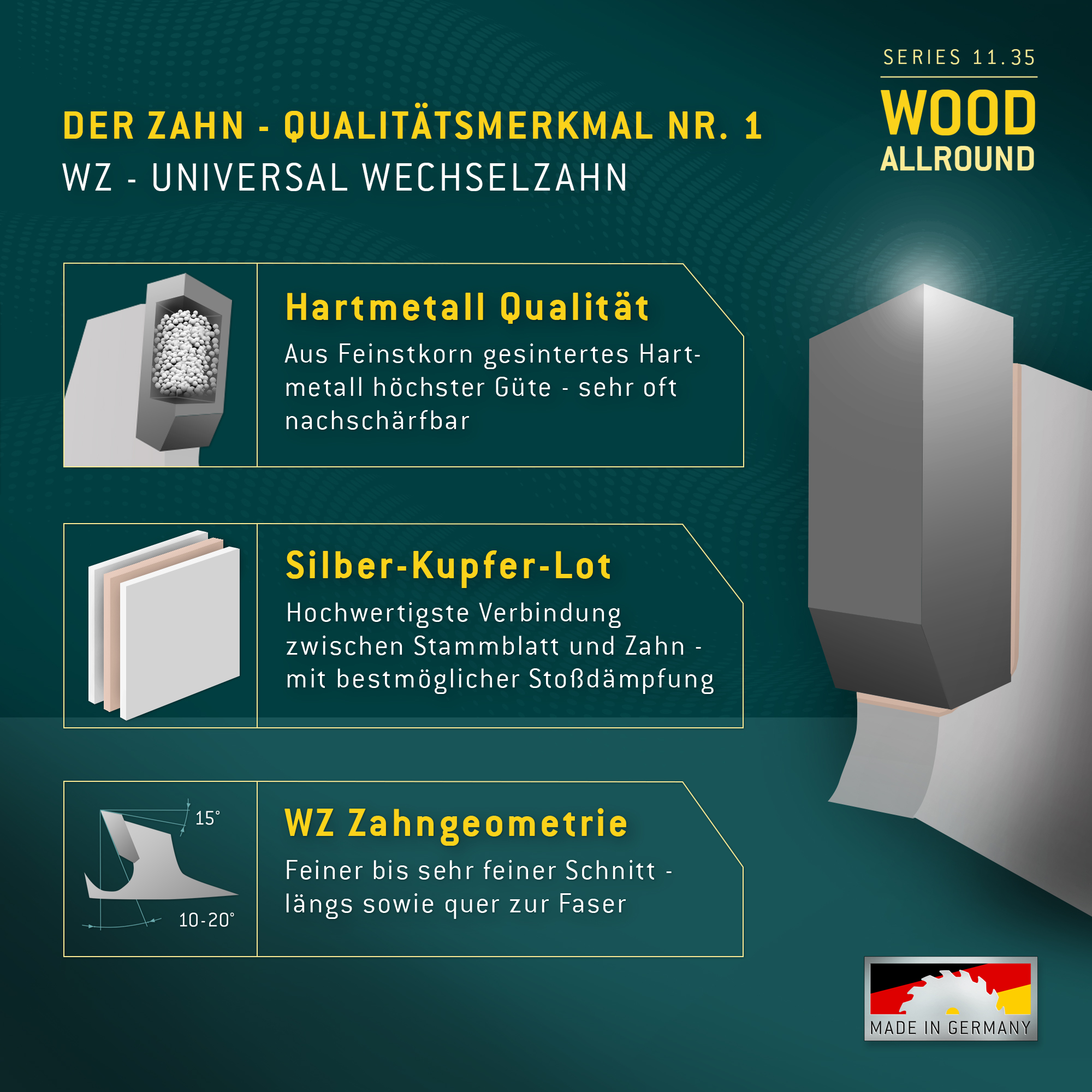 HM Kreissägeblatt - 100 x 3.97 x 22 Z6