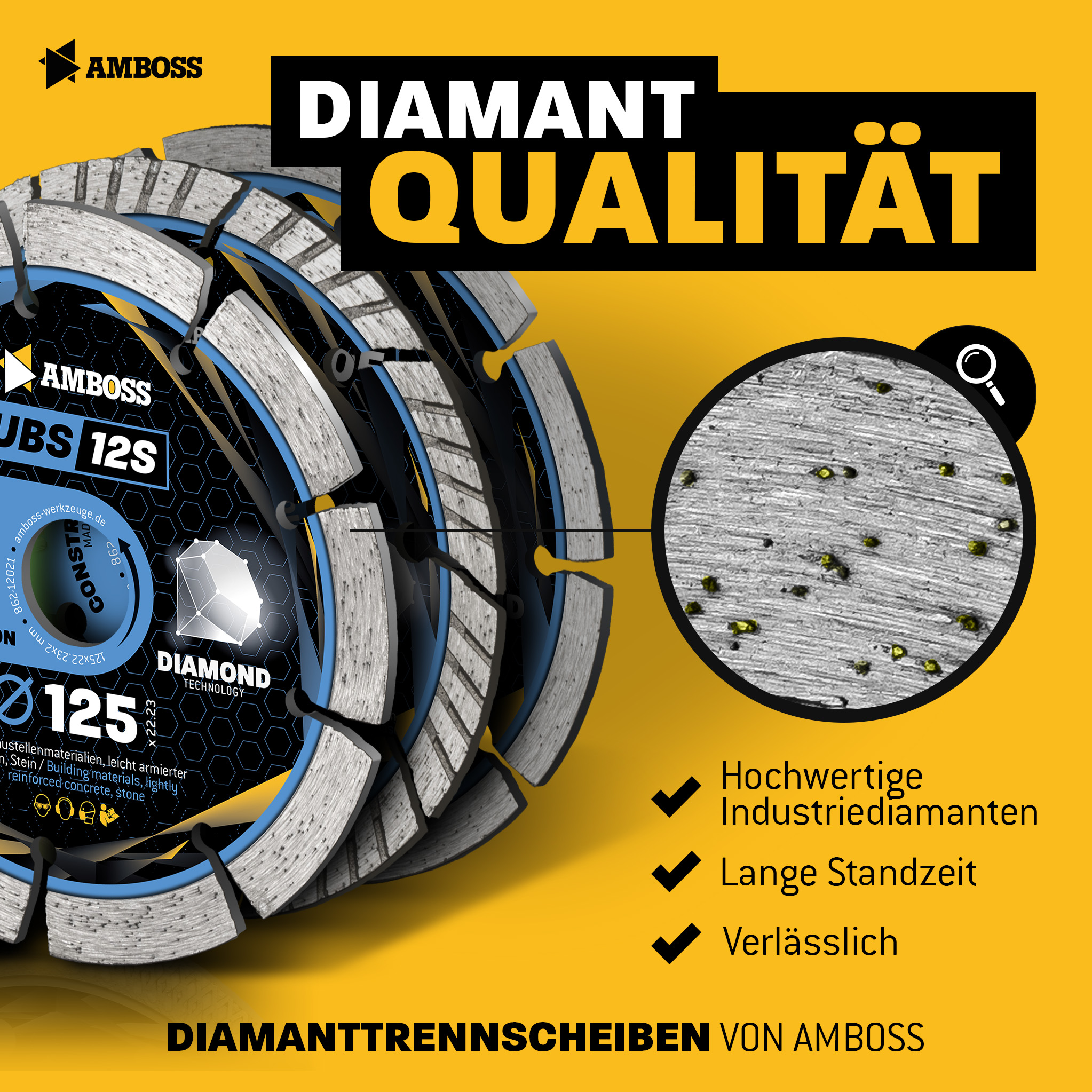 Amboss UBS 12S Diamant Trennscheibe - 180 x 2.2 x 22.2