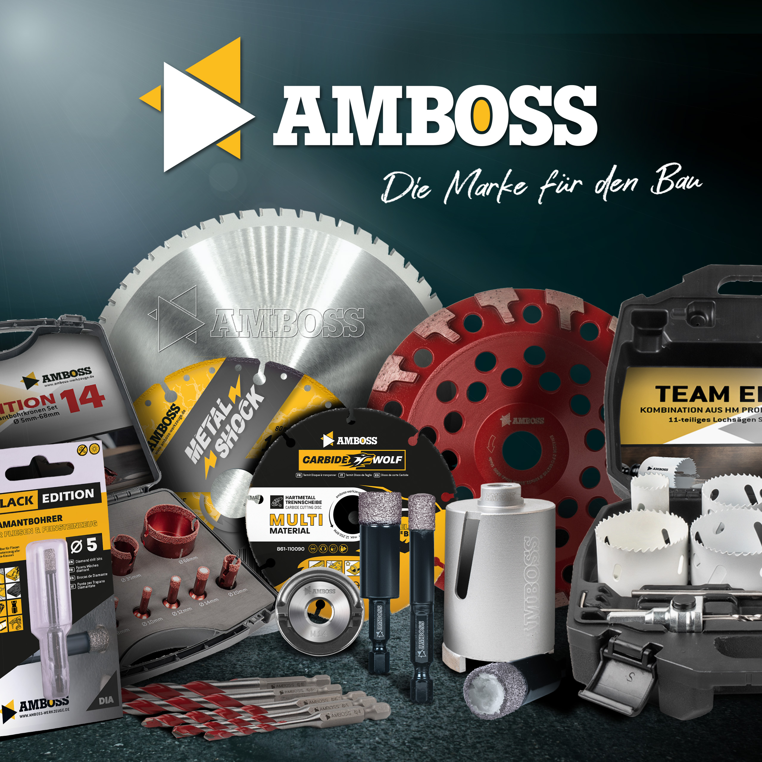 Amboss Dry Angle HM Fliesen- und Glasbohrer - Ø 6 mm - GL: 58 mm