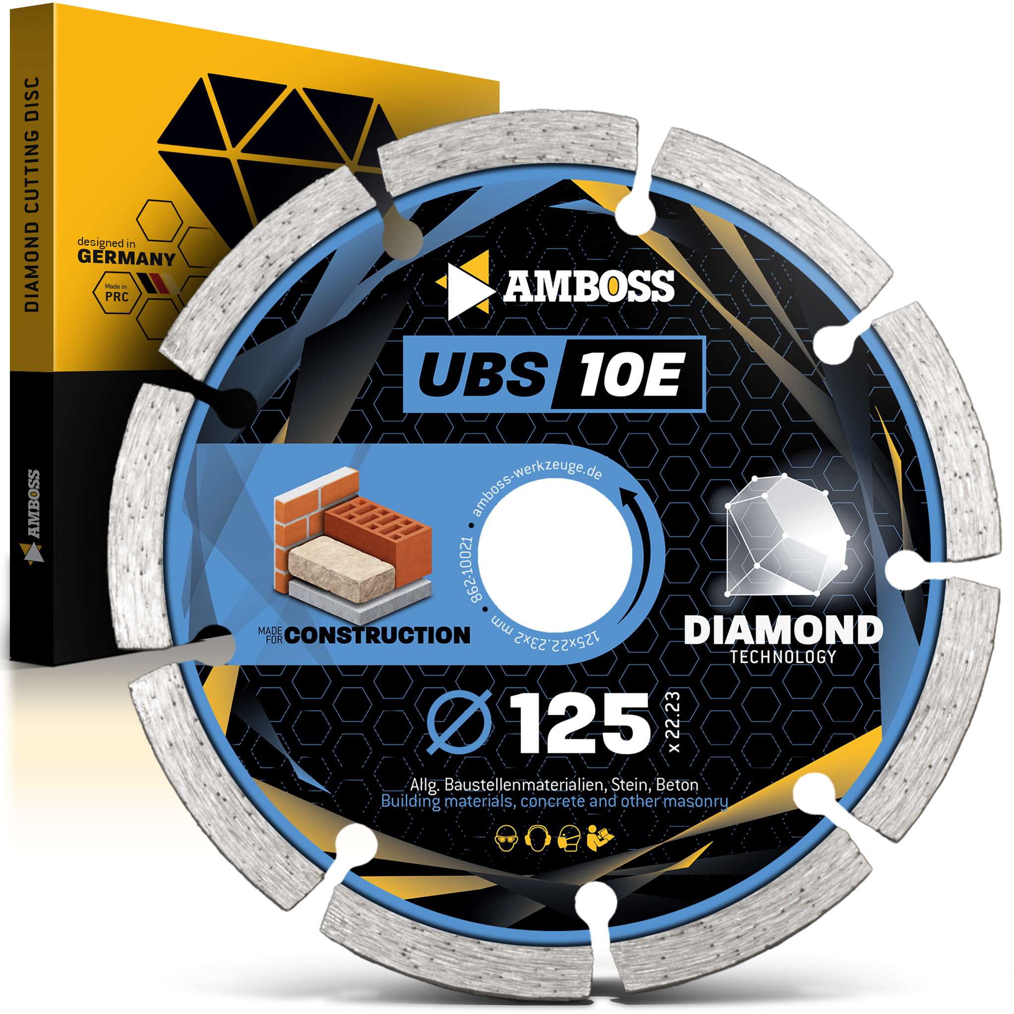 Amboss UBS 10E Diamant Trennscheibe - 125 x 2 x 22.2