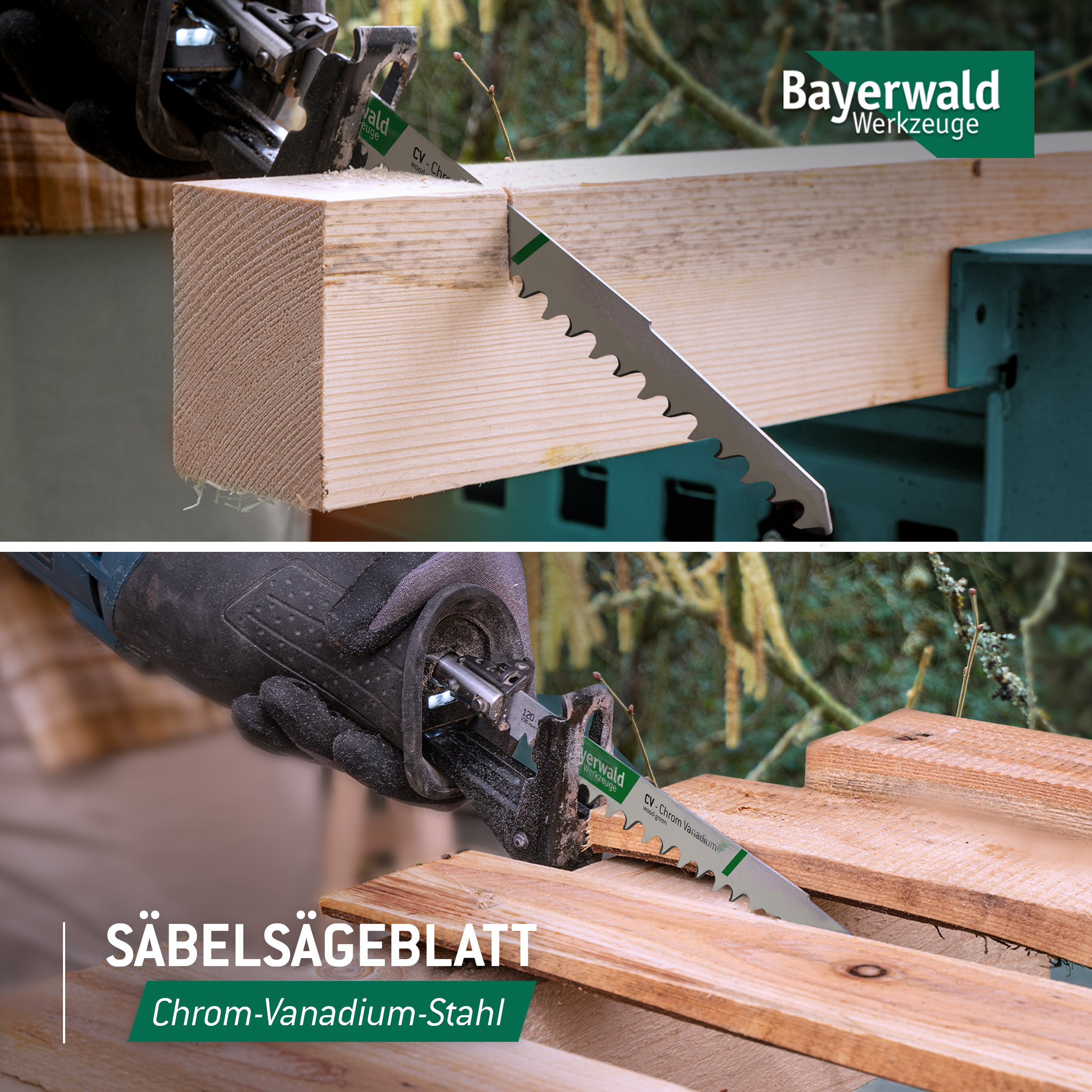 5x Bayerwald Werkzeuge Säbelsägeblatt Länge 230 mm