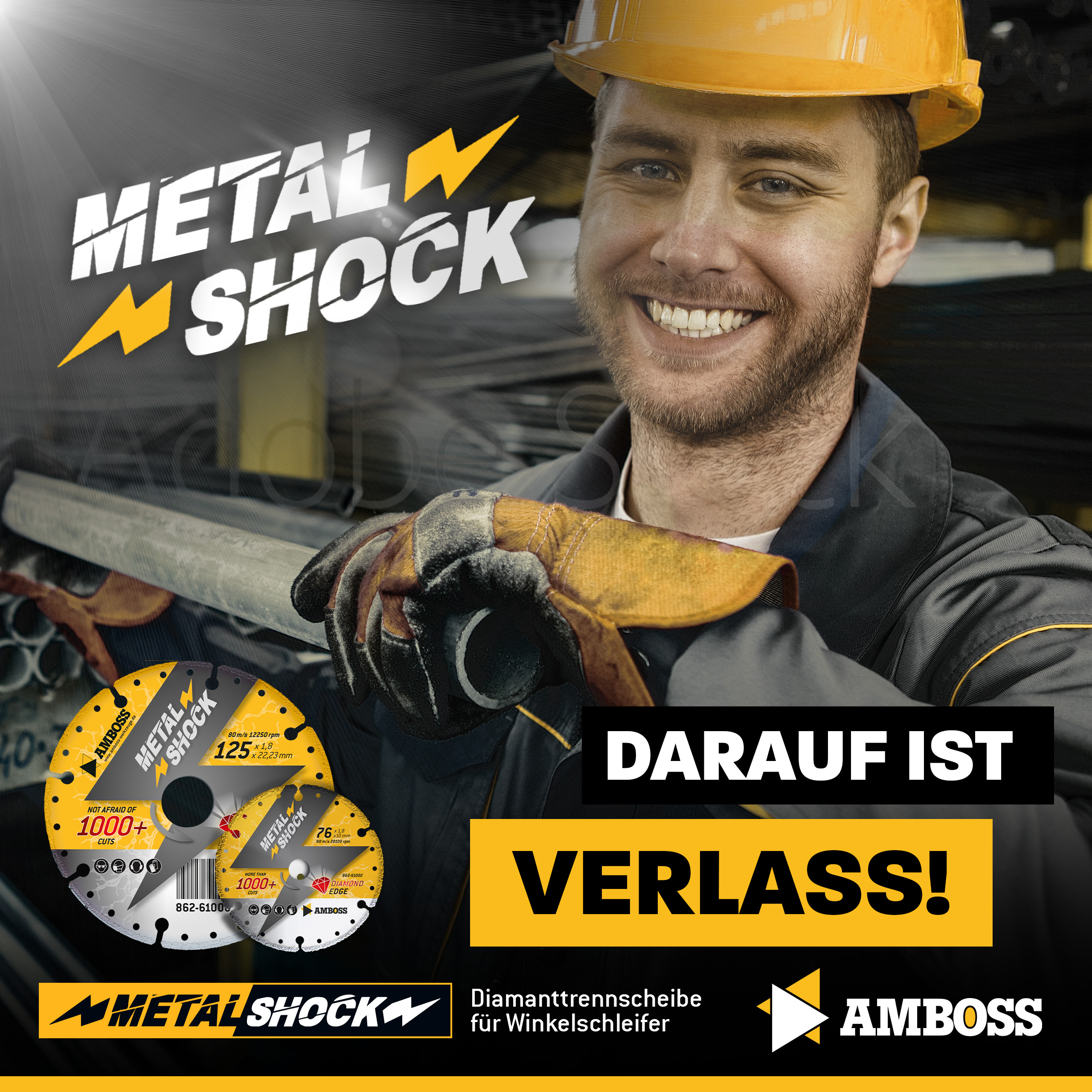 Amboss Metal Shock 1000+ - Diamant Trennscheibe 125 x 1,8 x 22,23 mm