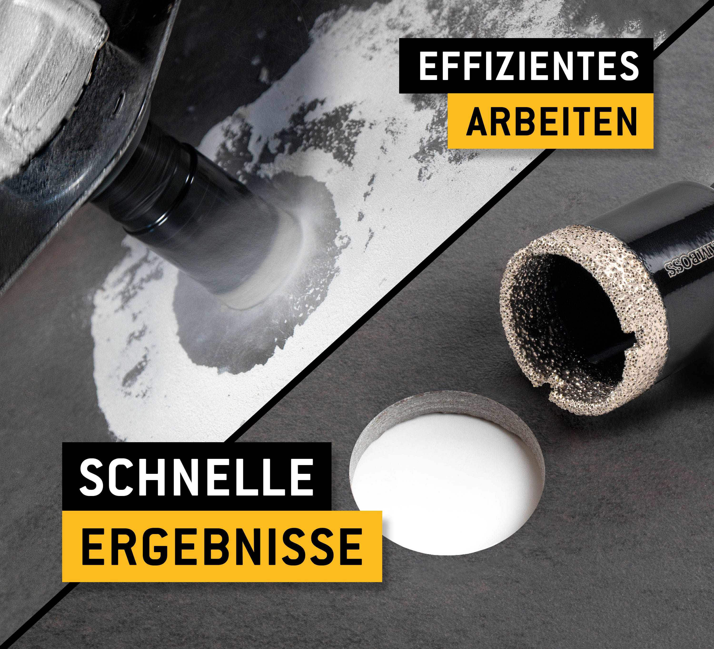 Diamant Bohrkronen Set - Amboss Black Edition 9 - Ø 5/6/8/10/12/20/32/35/68 9 tlg.