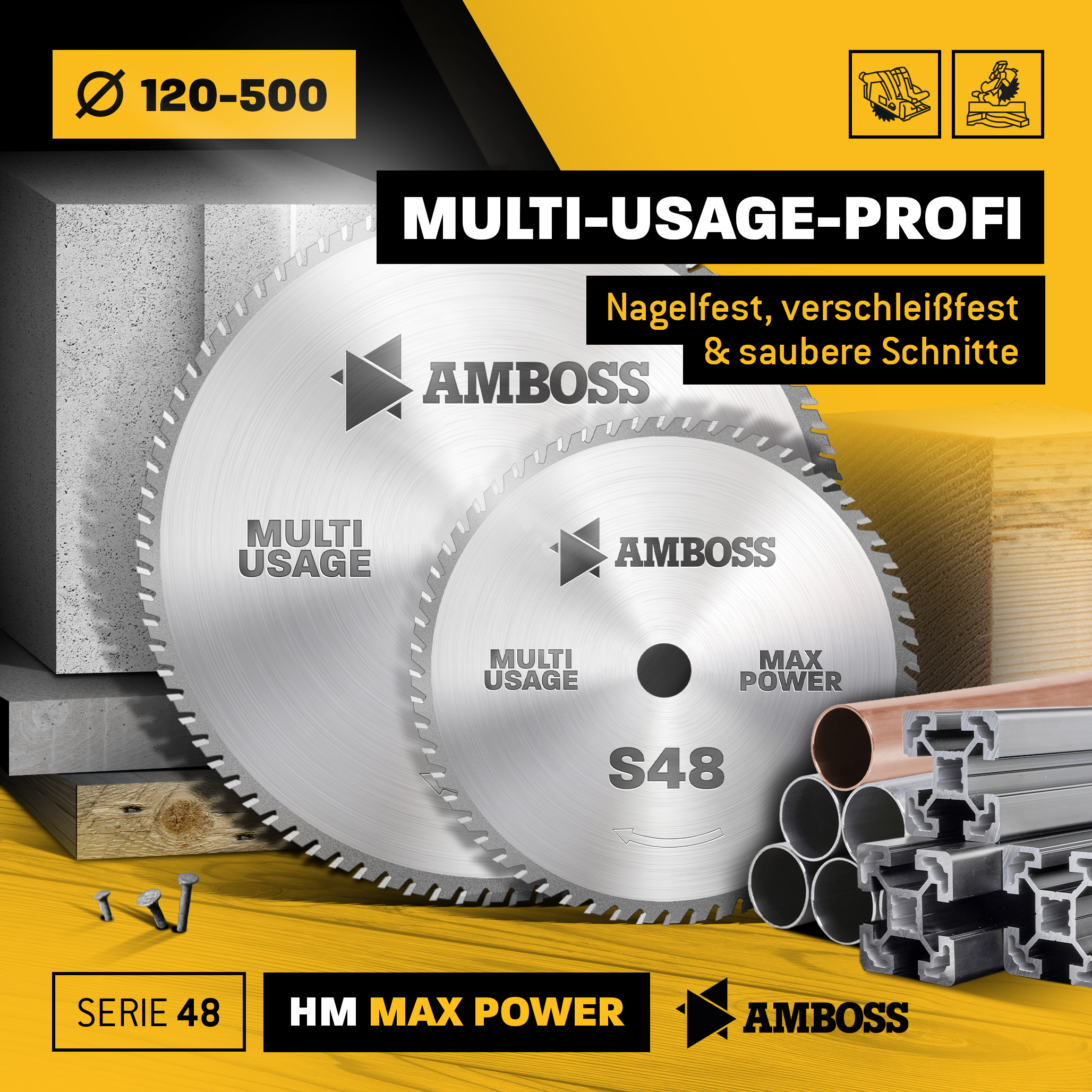 Amboss Multifunktionssägeblatt 216 x 30 x 80 x WWF