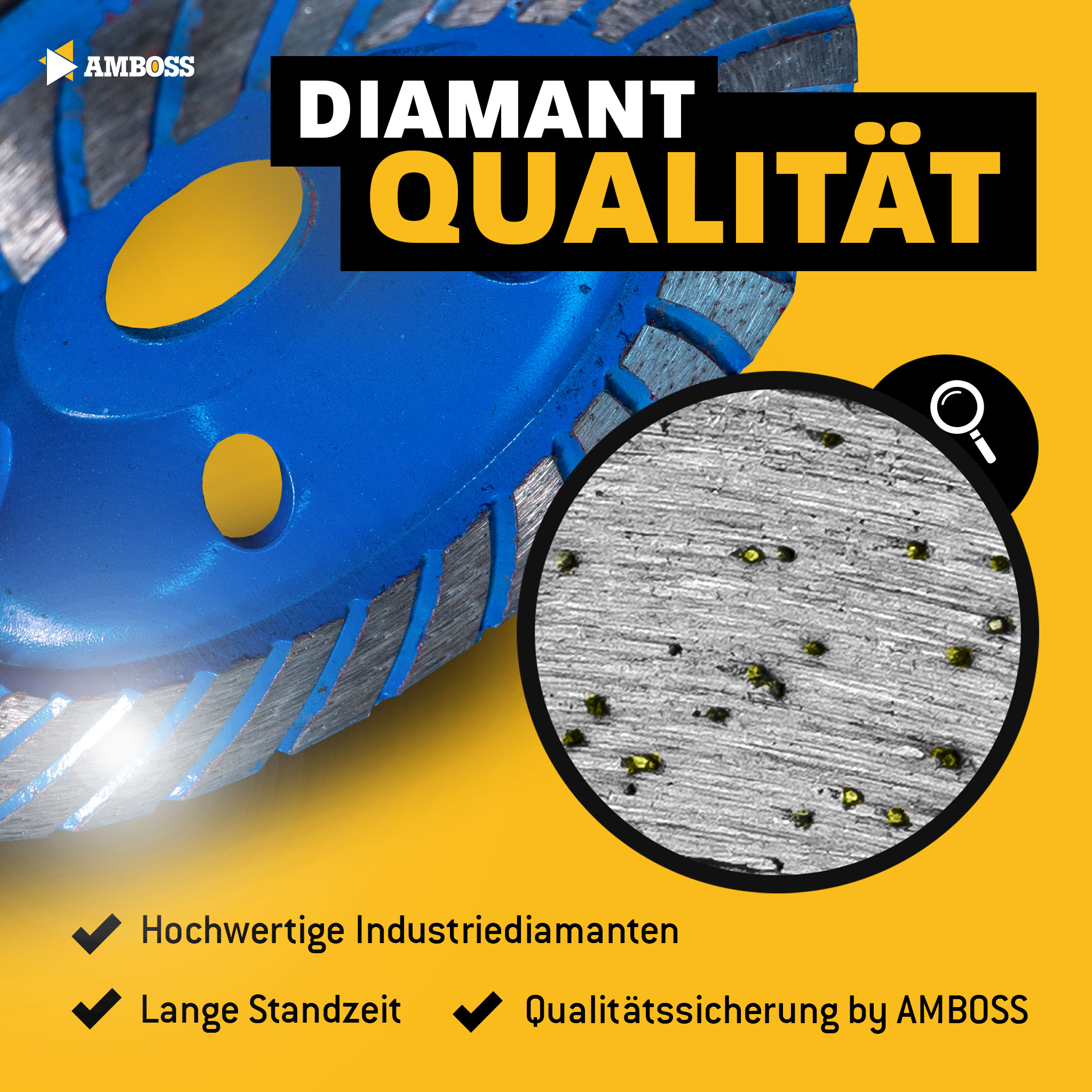 Amboss DST 14P Diamant Schleiftopf Ø 125 mm x  22.23