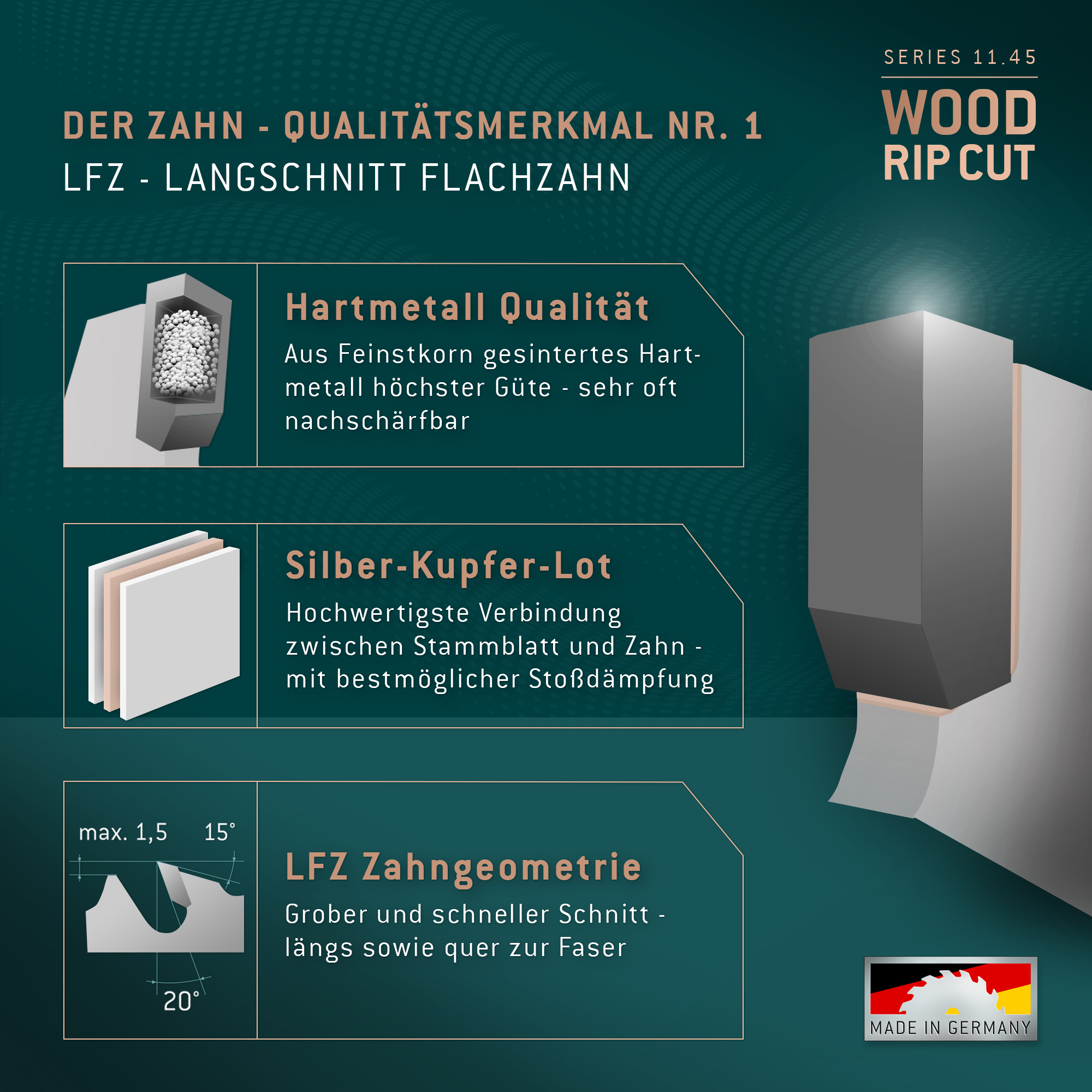 HM Kreissägeblatt - 750 x 6.8/5.0 x 30 Z=60 LF