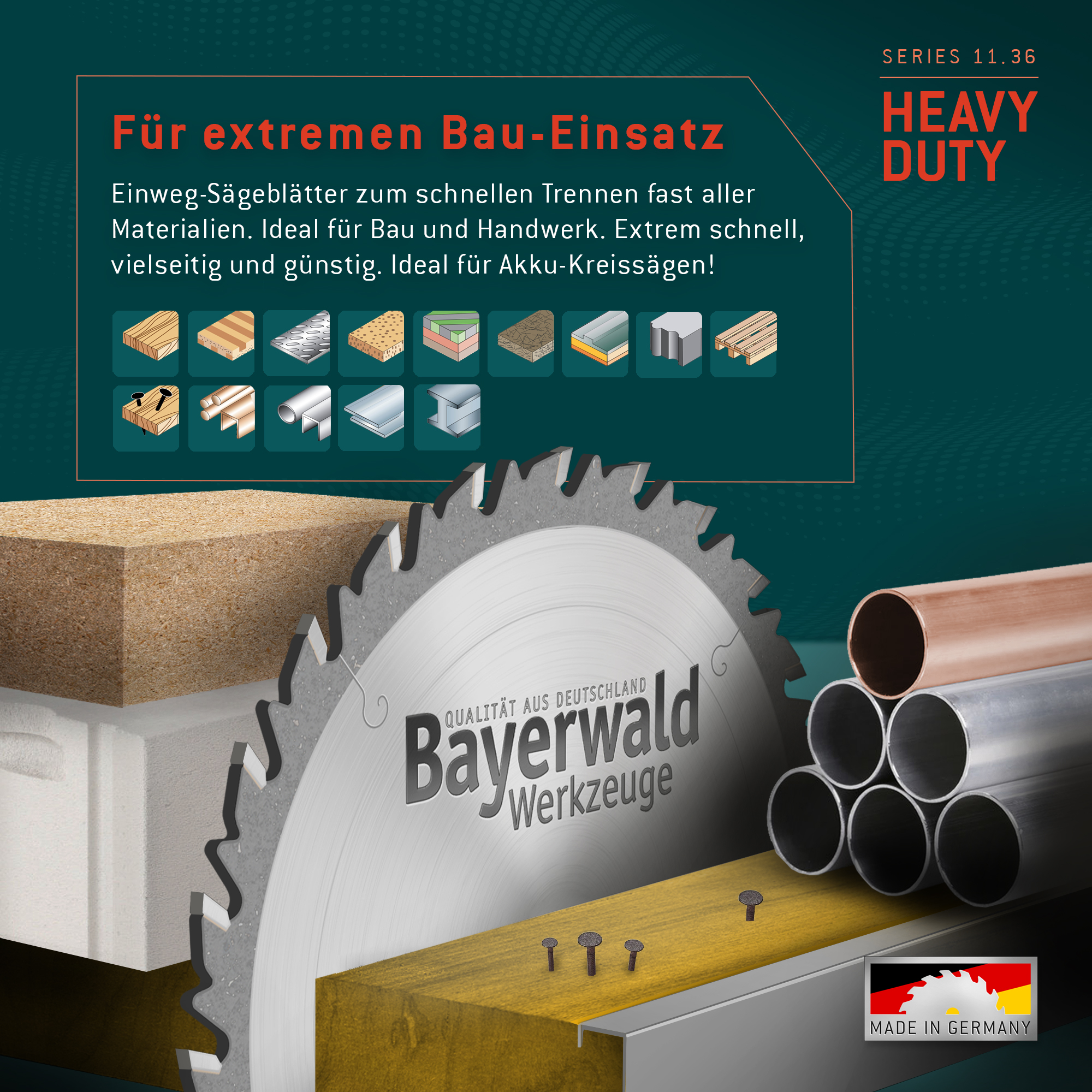 HM Kreissägeblatt - 355 x 2.6/2.0 x 30 Z36 WZ