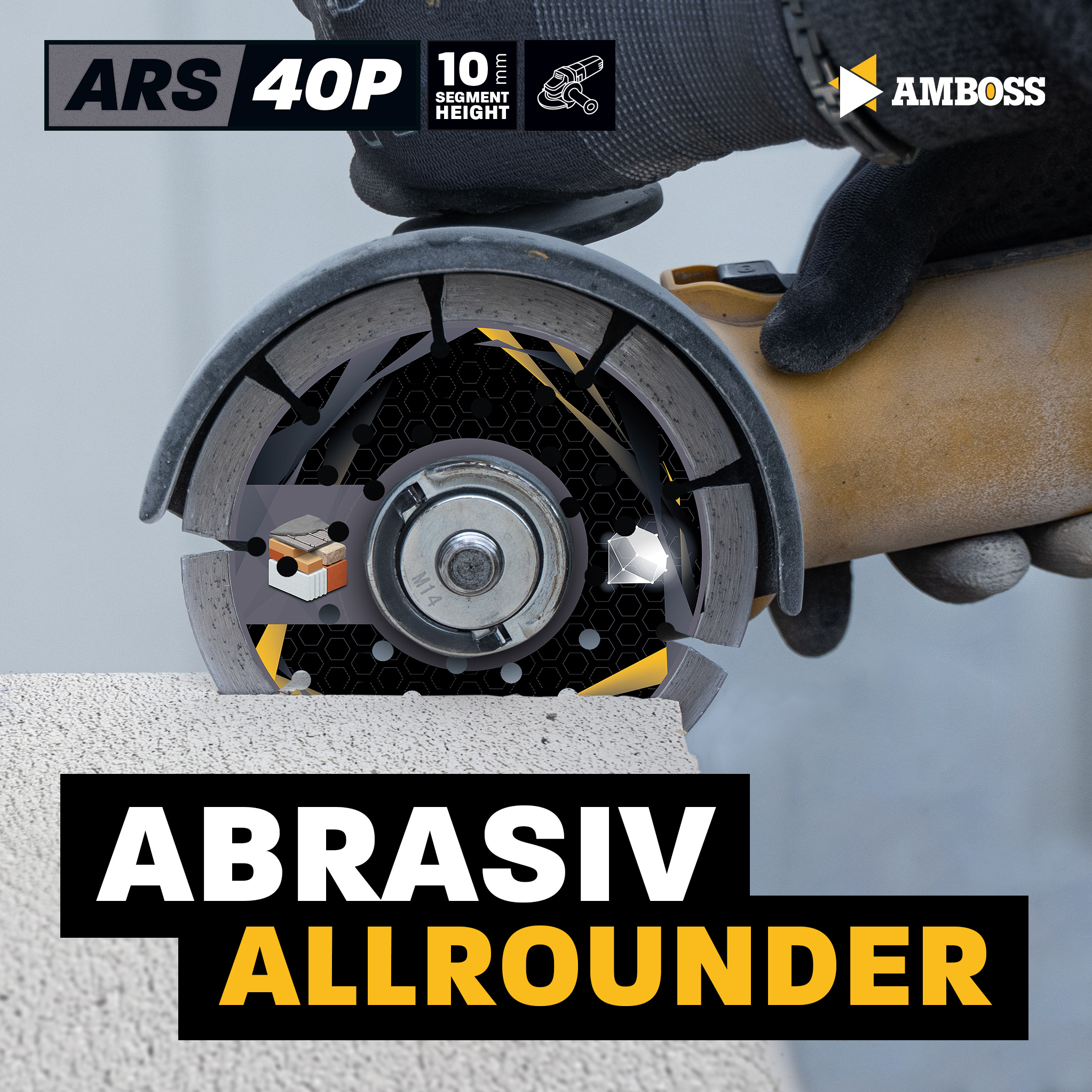 Amboss ARS 40P Diamant Trennscheibe - 125 x 2 x 22.2