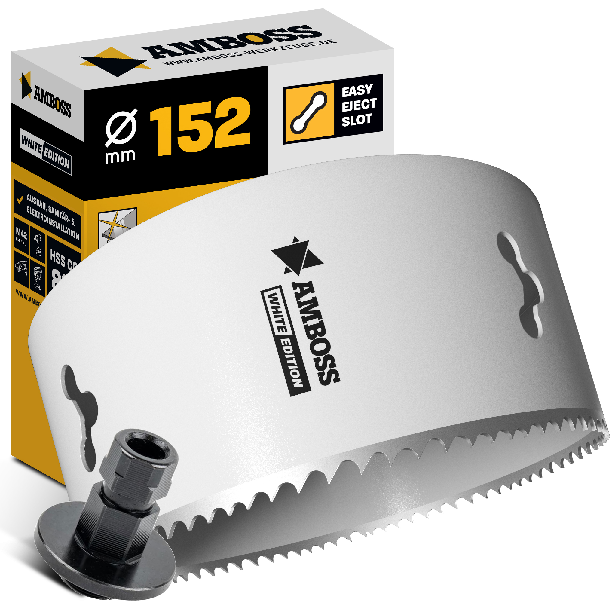 HSS M42 Amboss Lochsäge Ø 152 mm (Amboss Rapid Change - ohne Aufnahme)