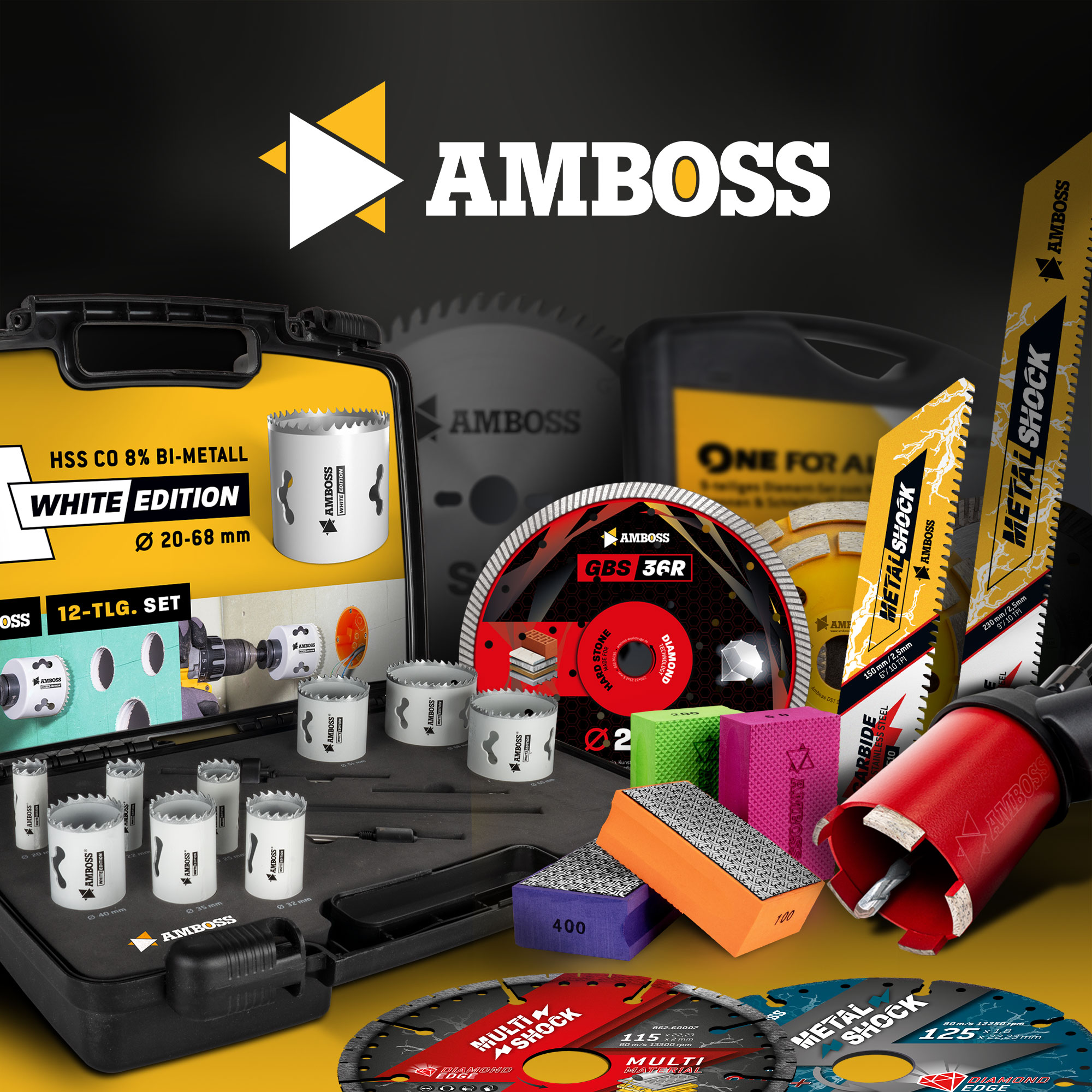 Amboss Diamant Schleifpad Korn: 100