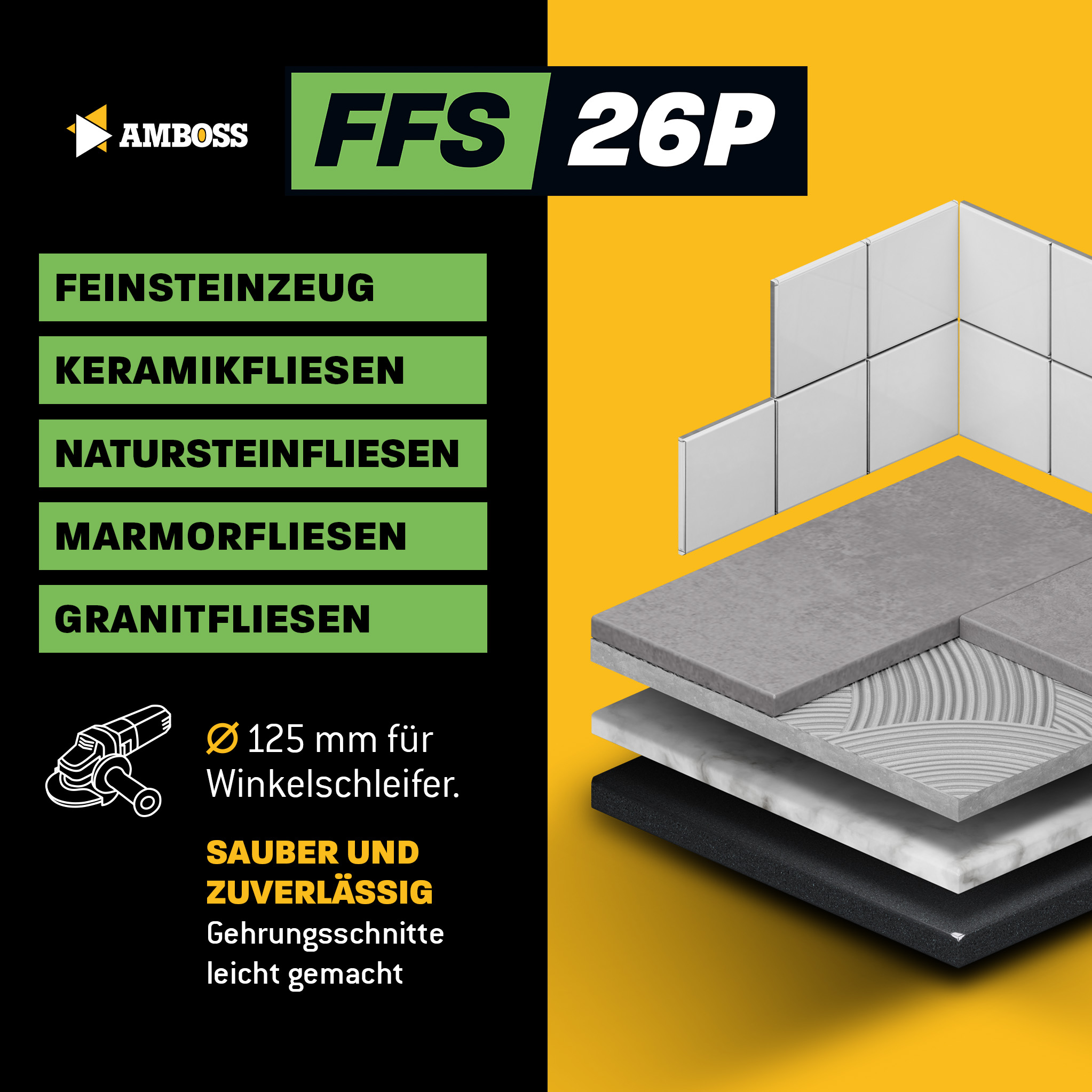Amboss FFS 26P Diamant Trennscheibe 125 x 2 x 22.2