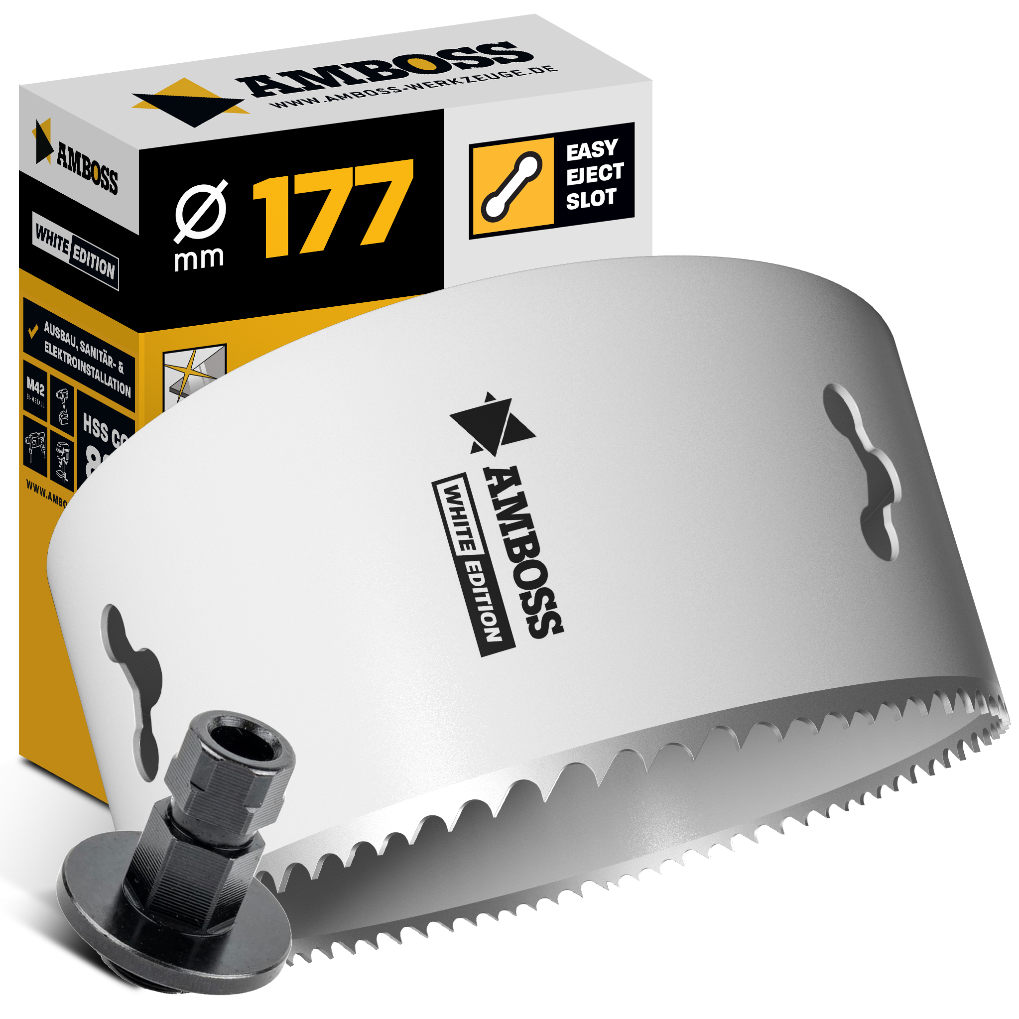 HSS M42 Amboss Lochsäge Ø 177 mm (Amboss Rapid Change - ohne Aufnahme)