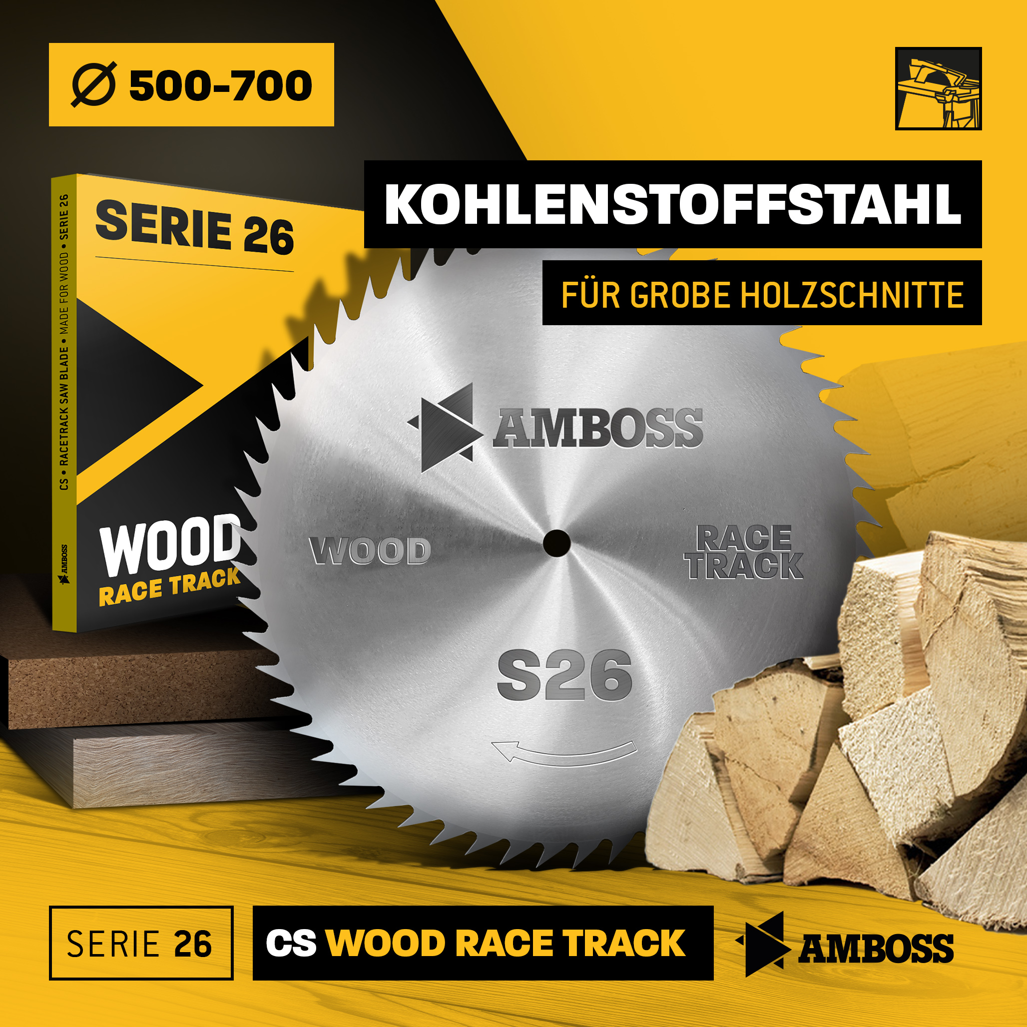 CS Kreissägeblatt - 600 x 2.8 x 30 Z56 NV-A