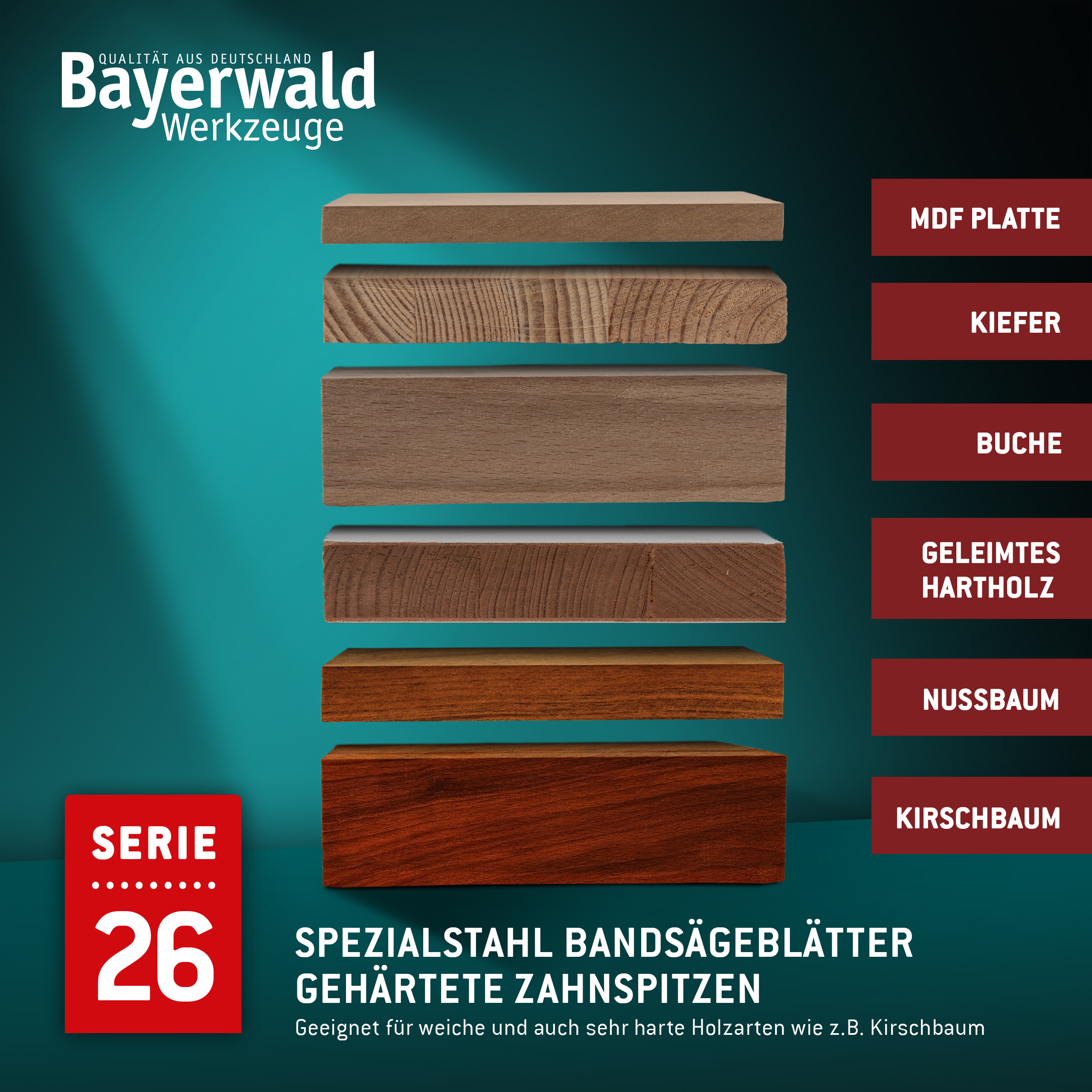 Bandsägeblatt Spezialstahl zahnhart  2560 x 6 x 0.5 x 4mm