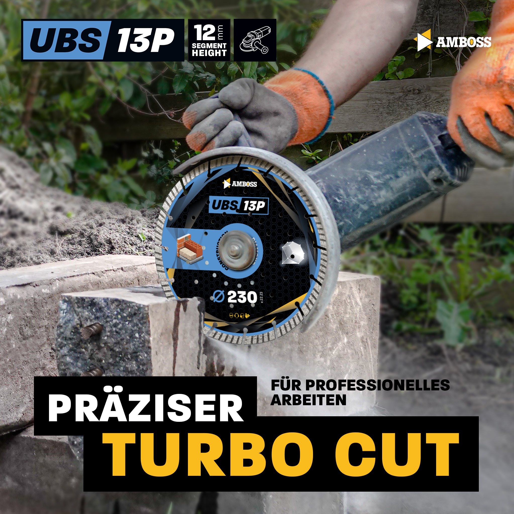 Amboss UBS 13P Diamant Trennscheibe - 125 x 2.2 x 22.2