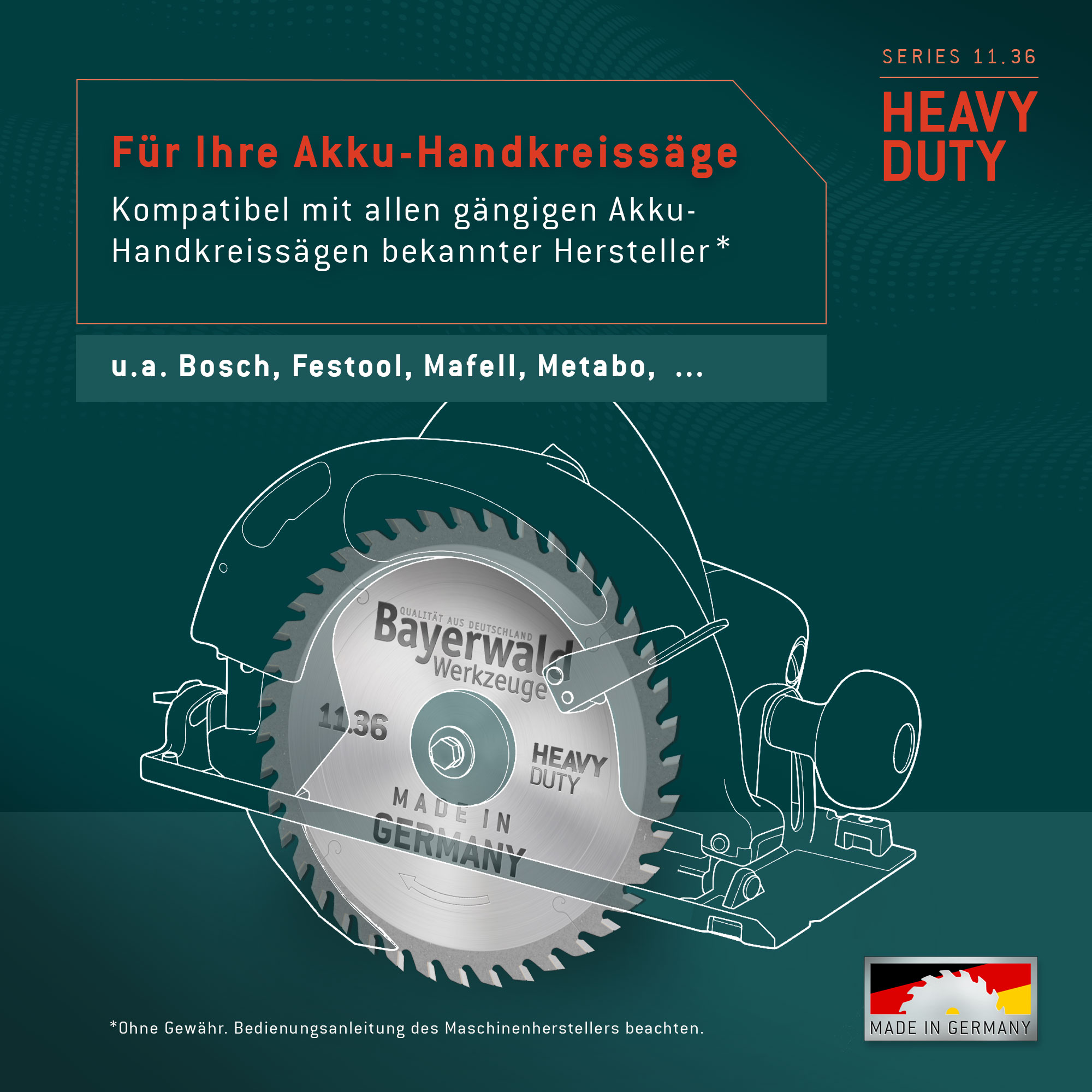 HM Kreissägeblatt - 355 x 2.6/2.0 x 30 Z36 WZ