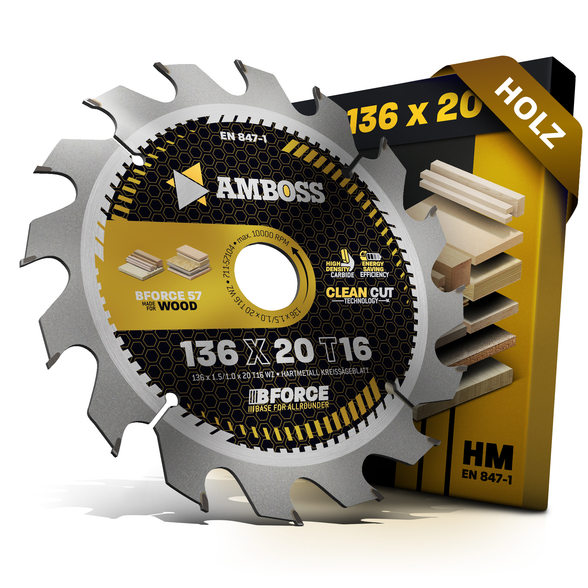 HM Kreissägeblatt - 136 x 1.5/1.0 x 20 Z16 WZ