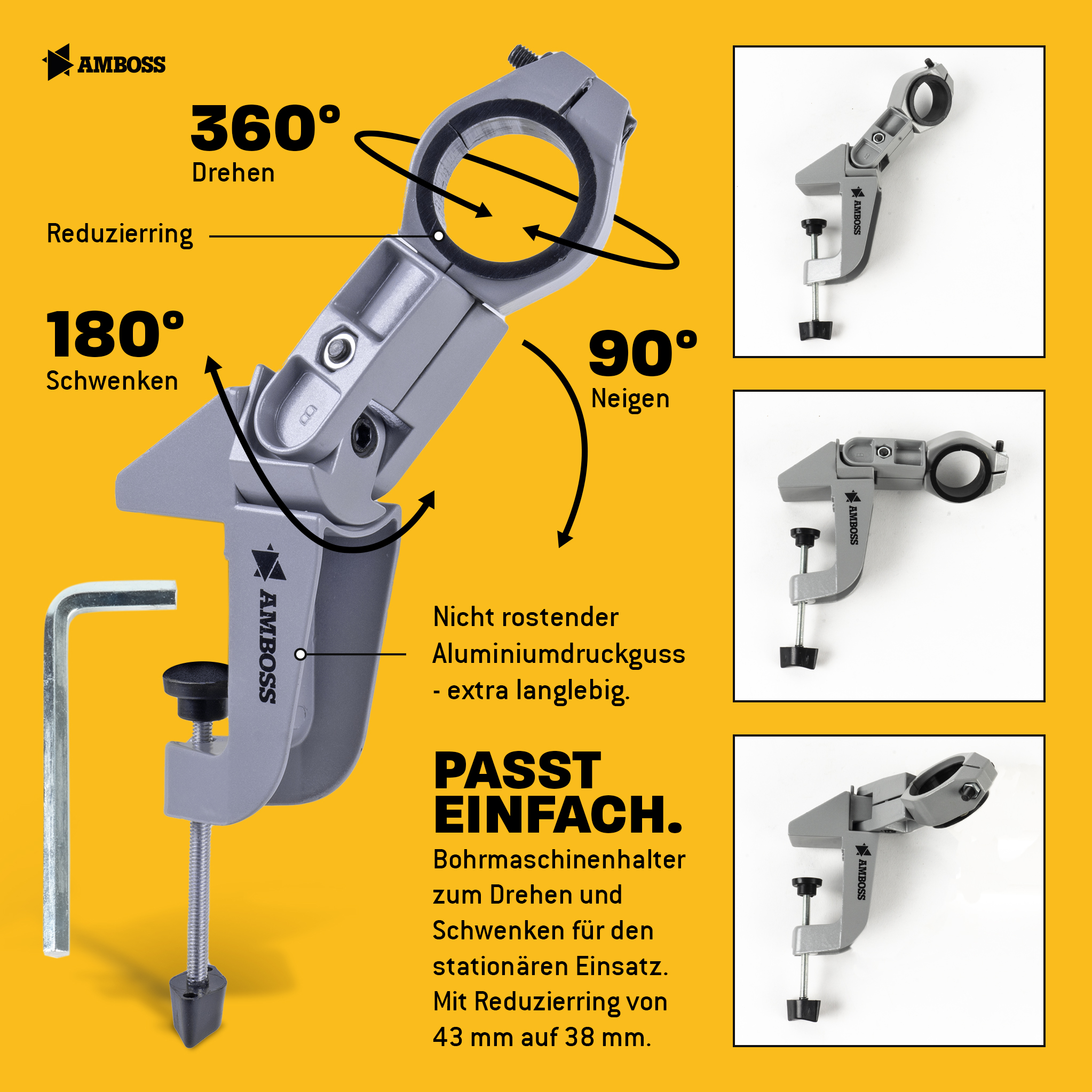 Bohrmaschinen-Tischhalterung