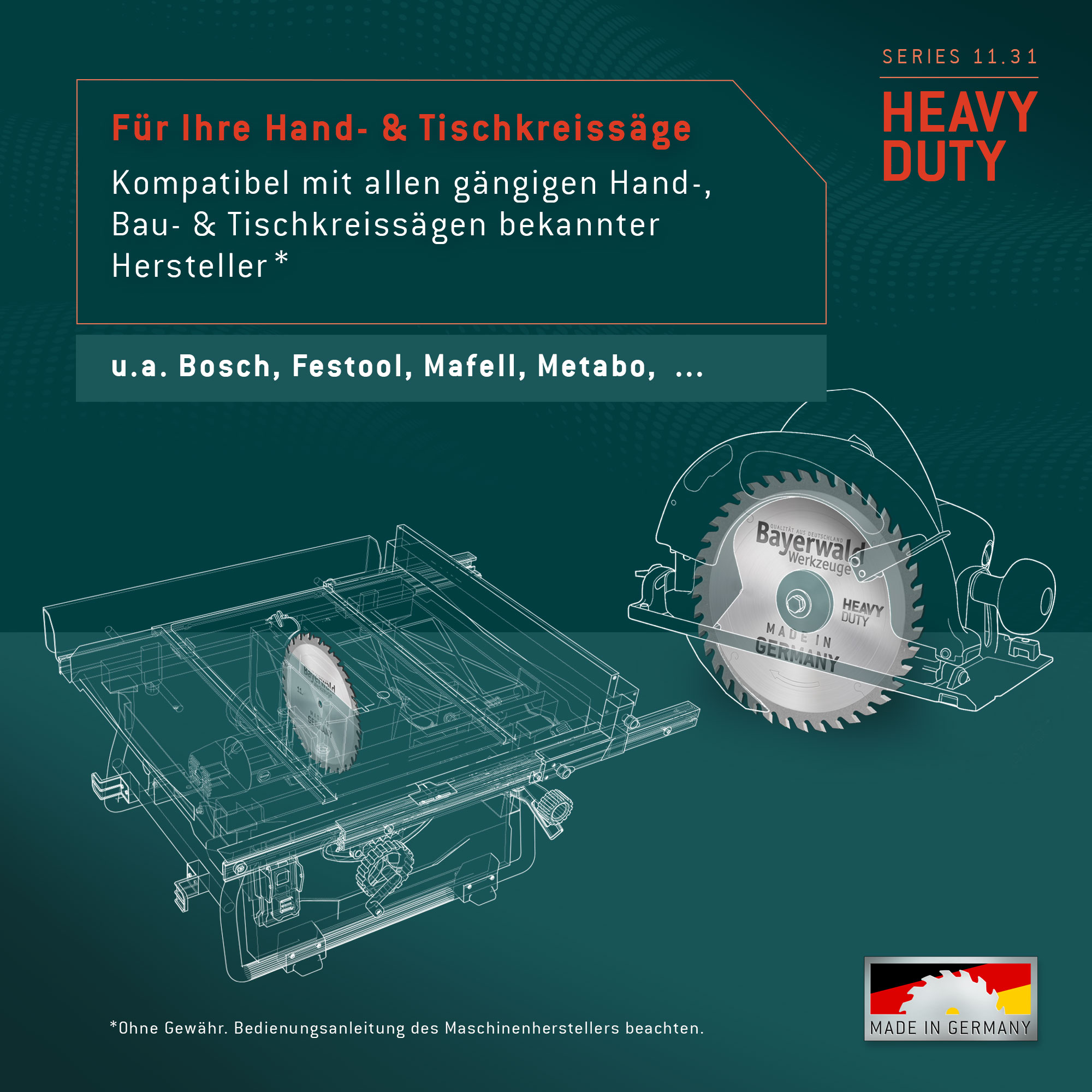 HM Kreissägeblatt - 315 x 3.2/2.2 x 30 Z20 FZF