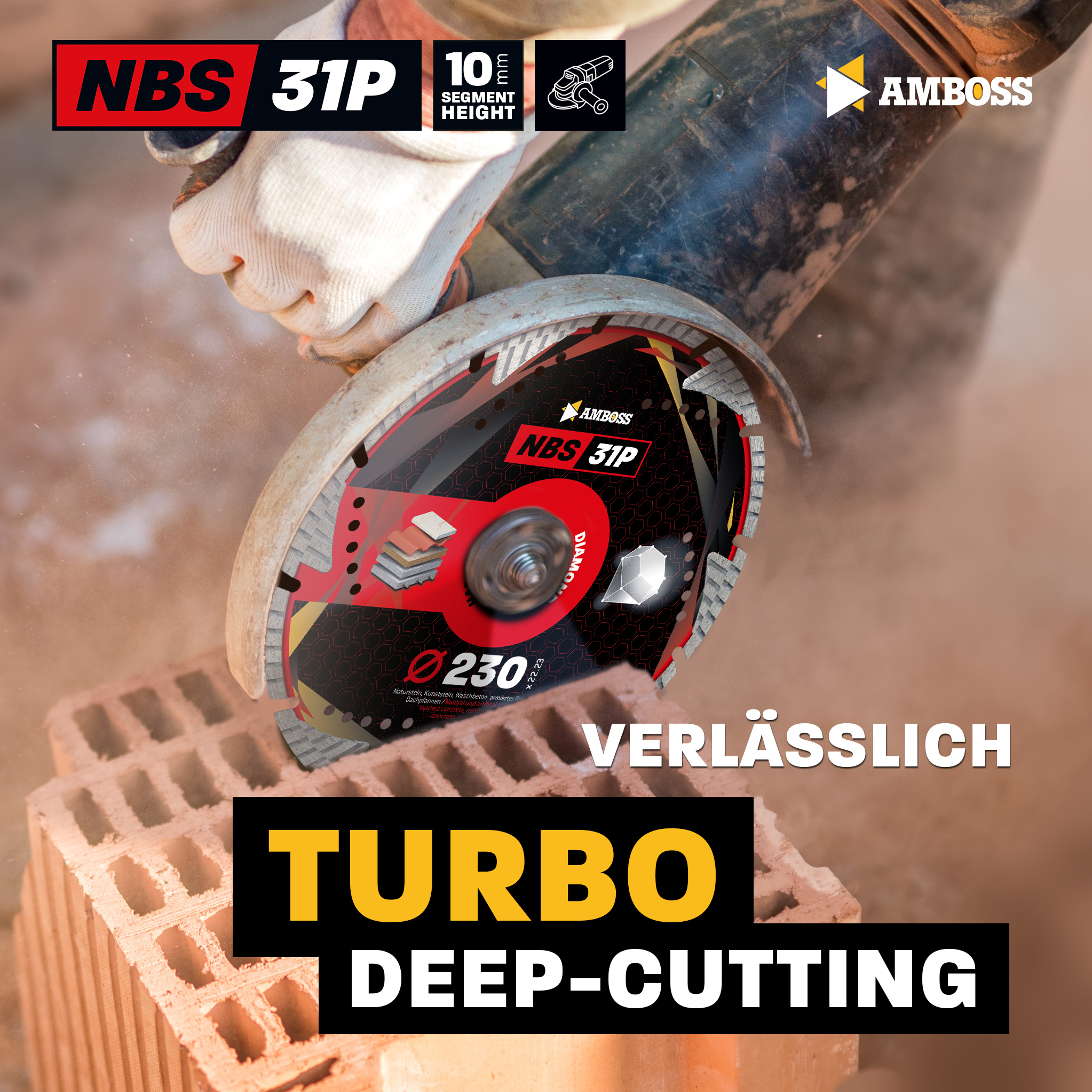 Amboss NBS 31P Diamant Trennscheibe - 115 x 2.2 x 22.2